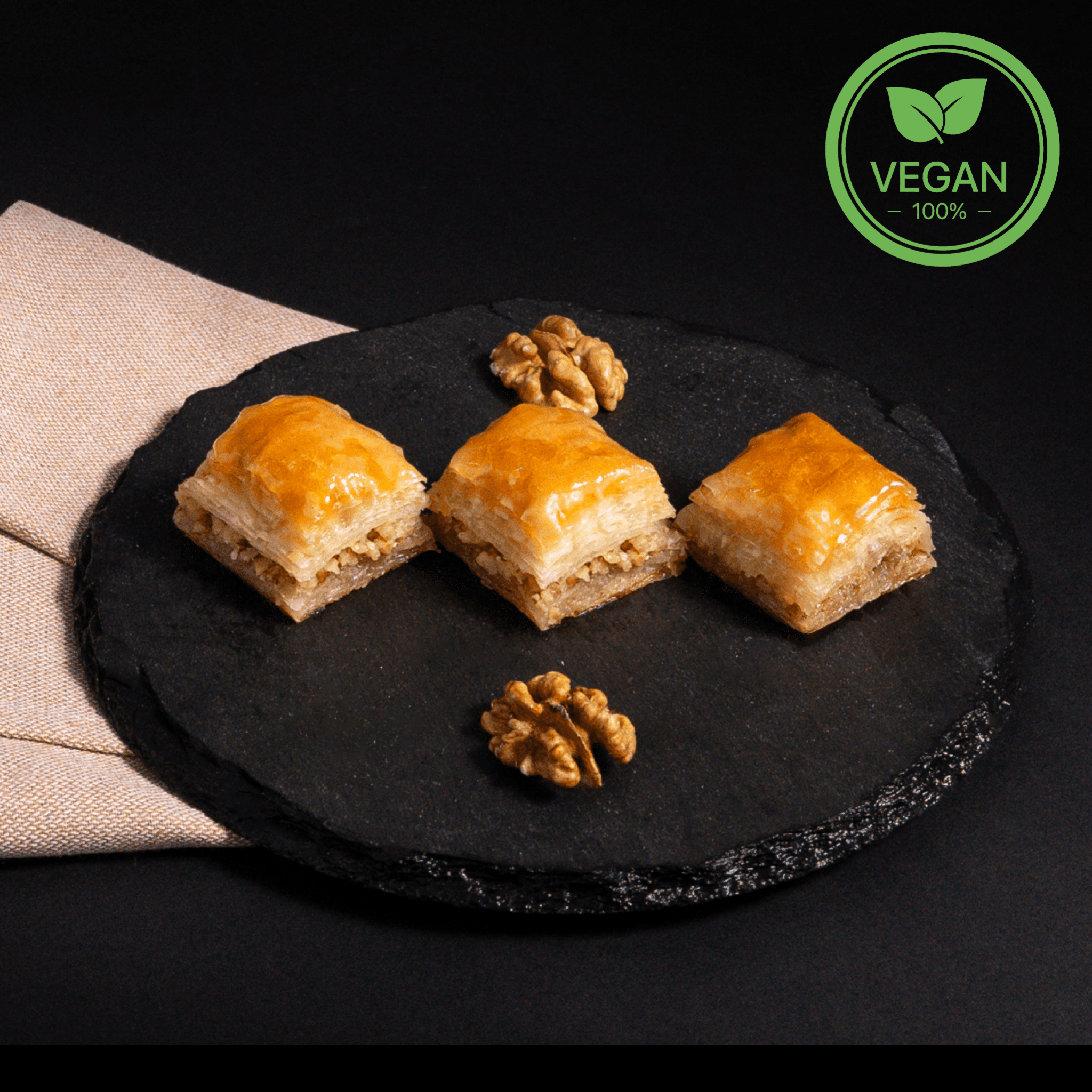Veganes Walnuss-Baklava von Şayan – Köstlicher Genuss auf pflanzlicher Basis