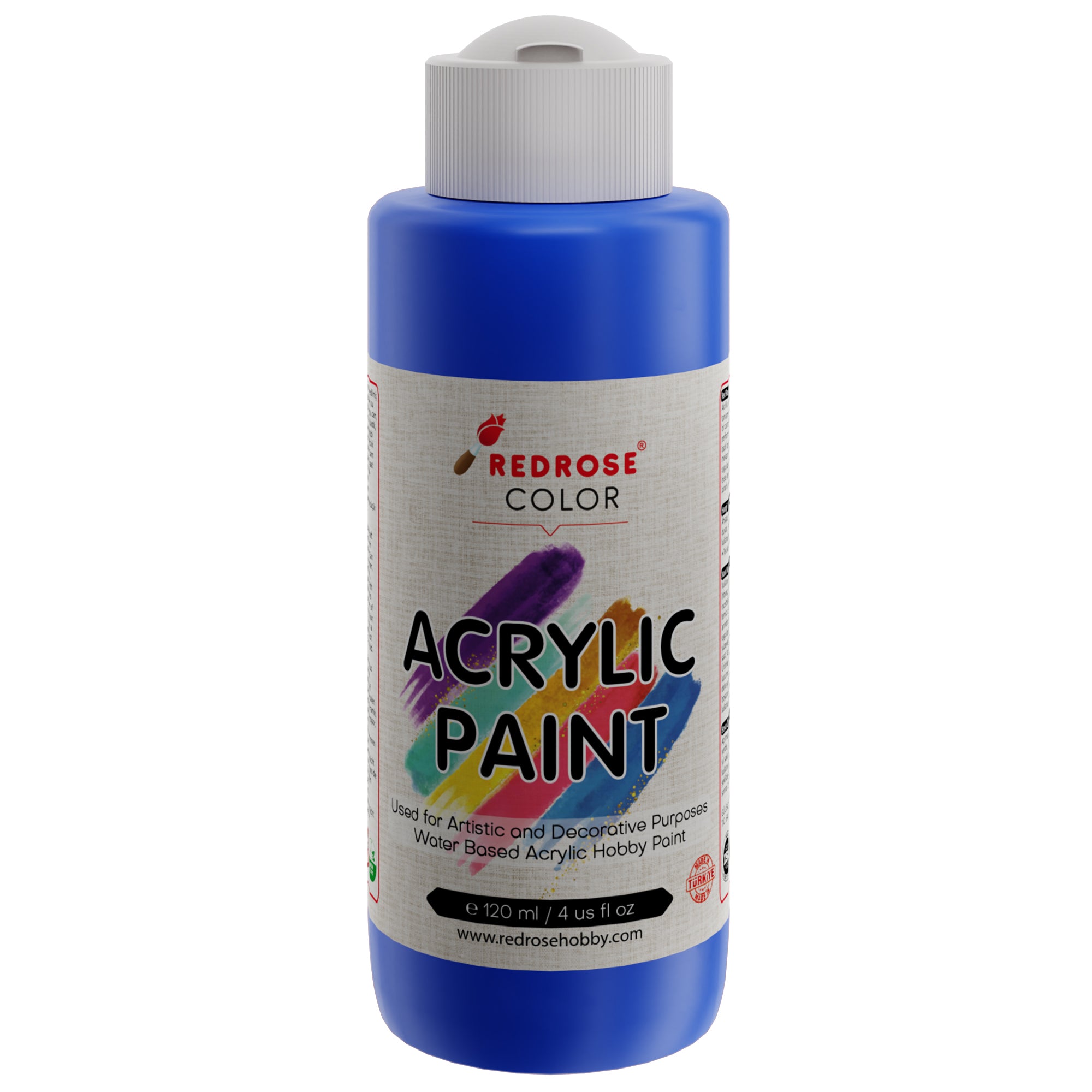 Pintura acrílica azul rosa roja 120 ml