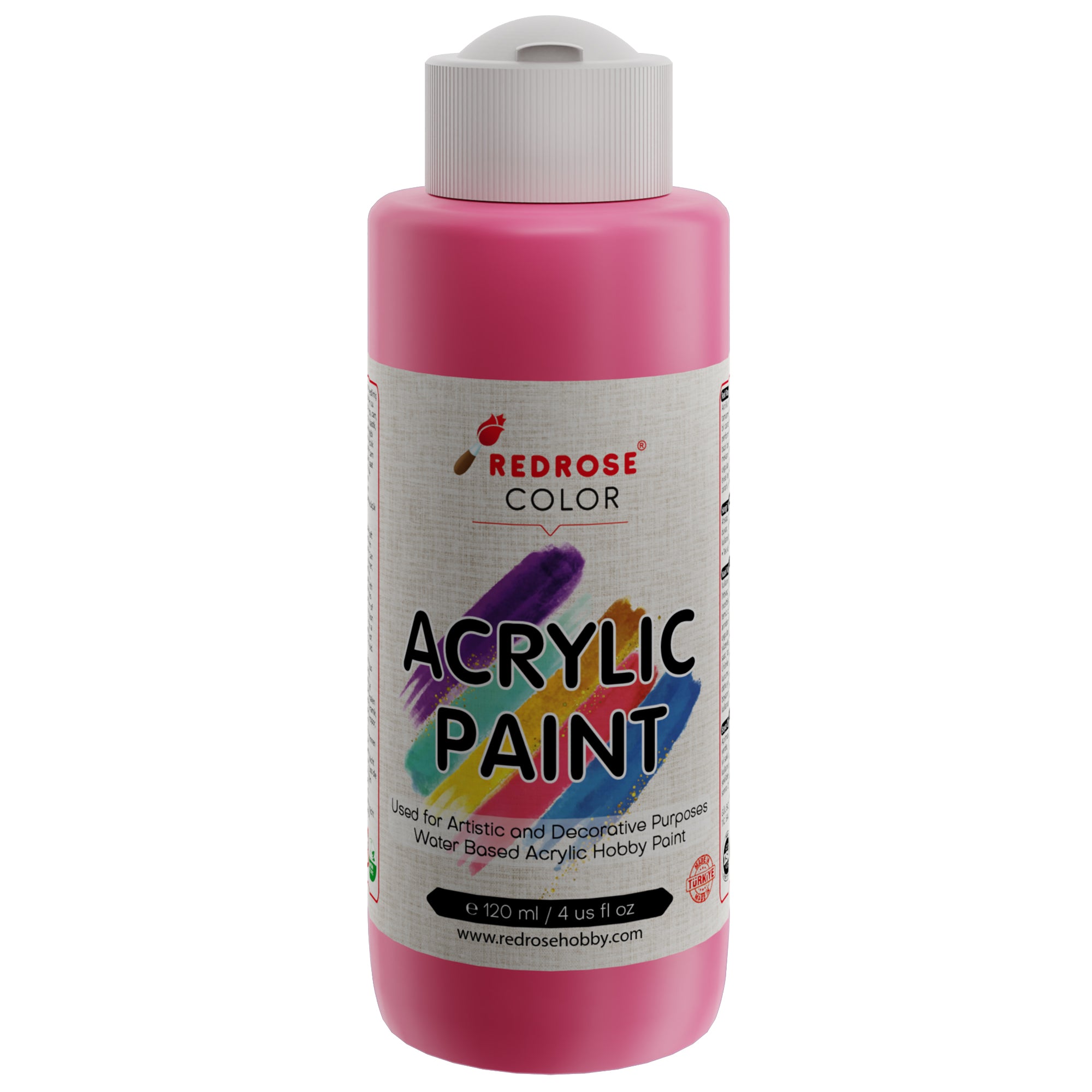 Pintura acrílica rosa rosa roja 120 ml