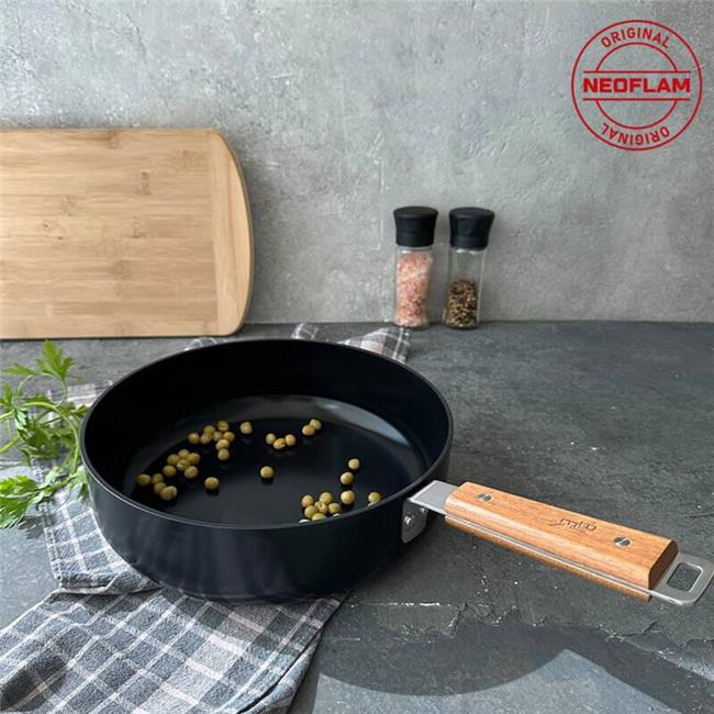 Neoflam Bien de aluminio fundido Wok Wok Wok Black 24 cm