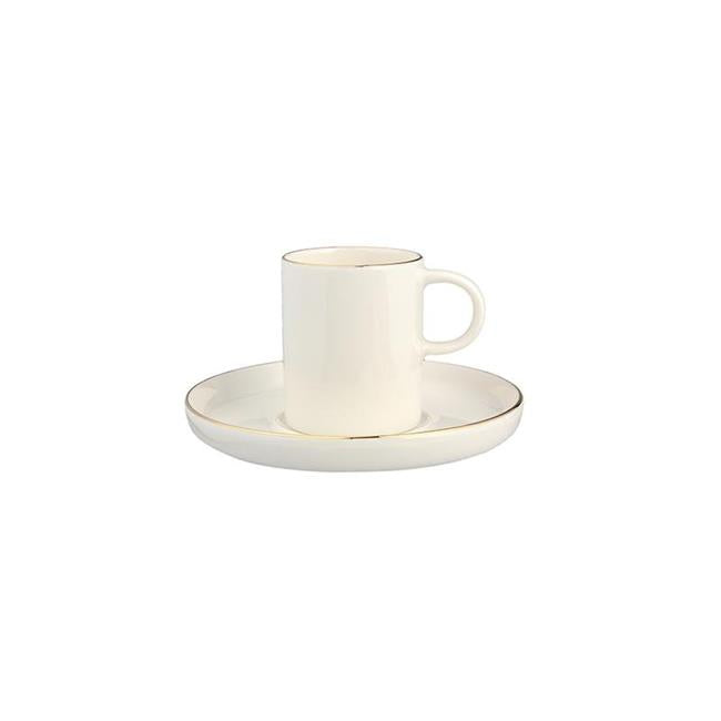 Porland Chopin Gold vergoldete Kaffeetasse Set 4 Stück