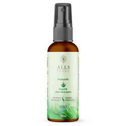 Alls Biocosmetics - Spray orgánico prebiótico de aloe vera 50 ml