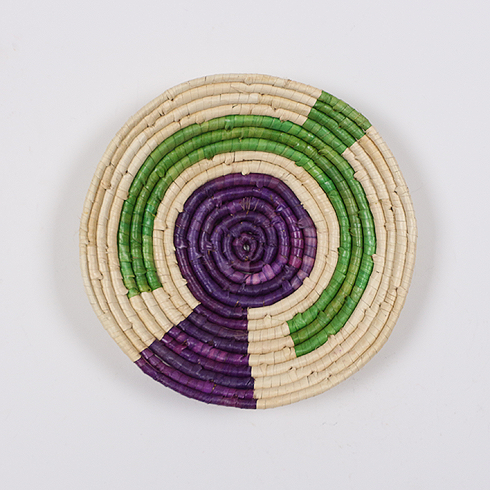 Colorful 35x8 cm. Assiette murale avec du nylon