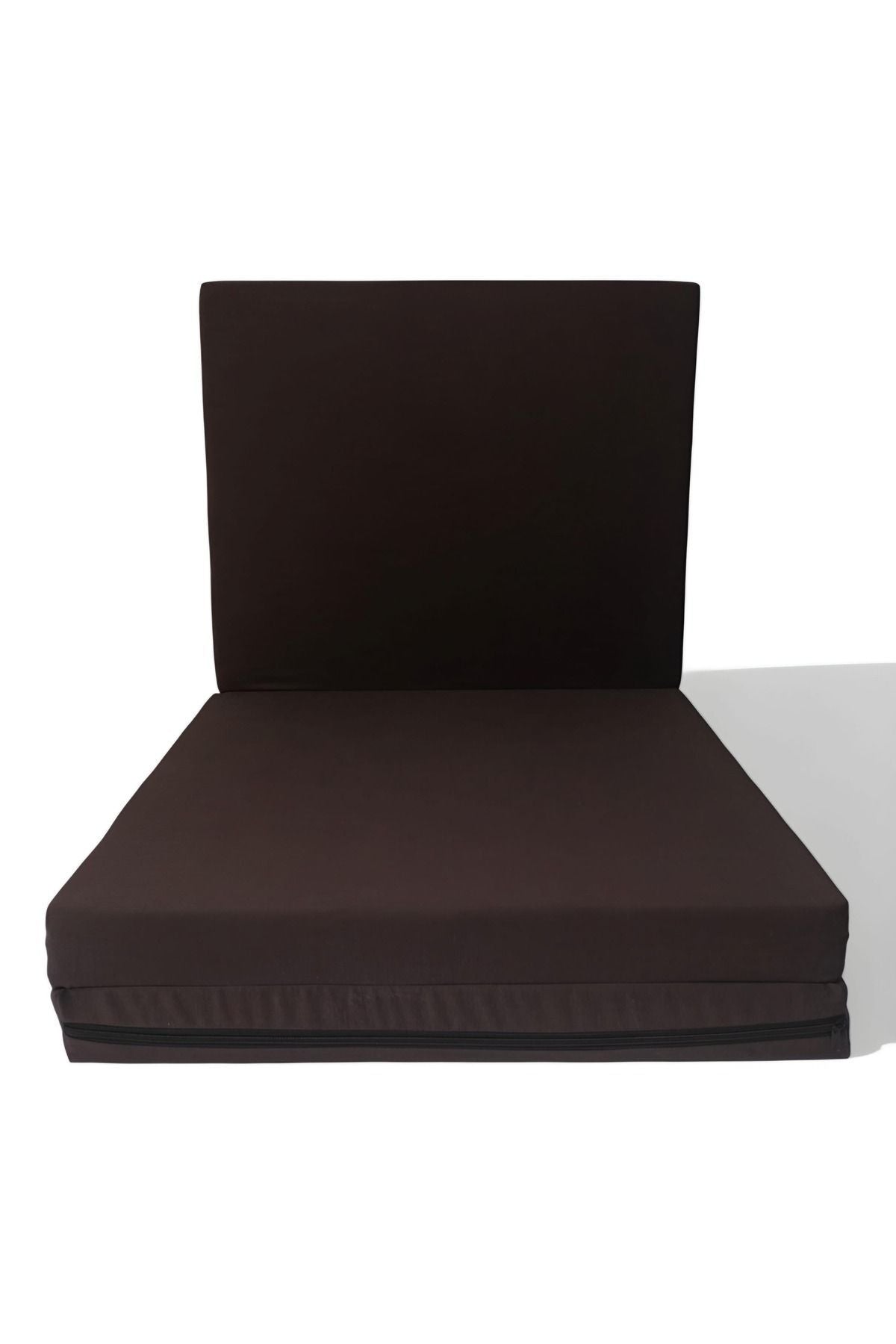 Folding Floor Mattress-Sponge Mattress-Guest Bed-Pillowcase-90x190x10 cm