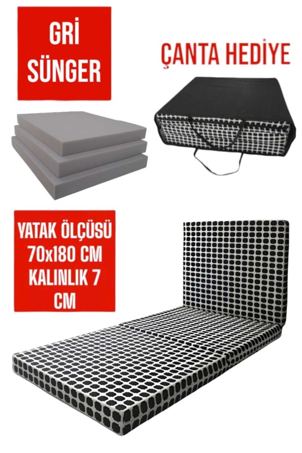 Folding Floor Mattress-Cushion-Bed-Guest Bed 70x180x7 cm Acoustic