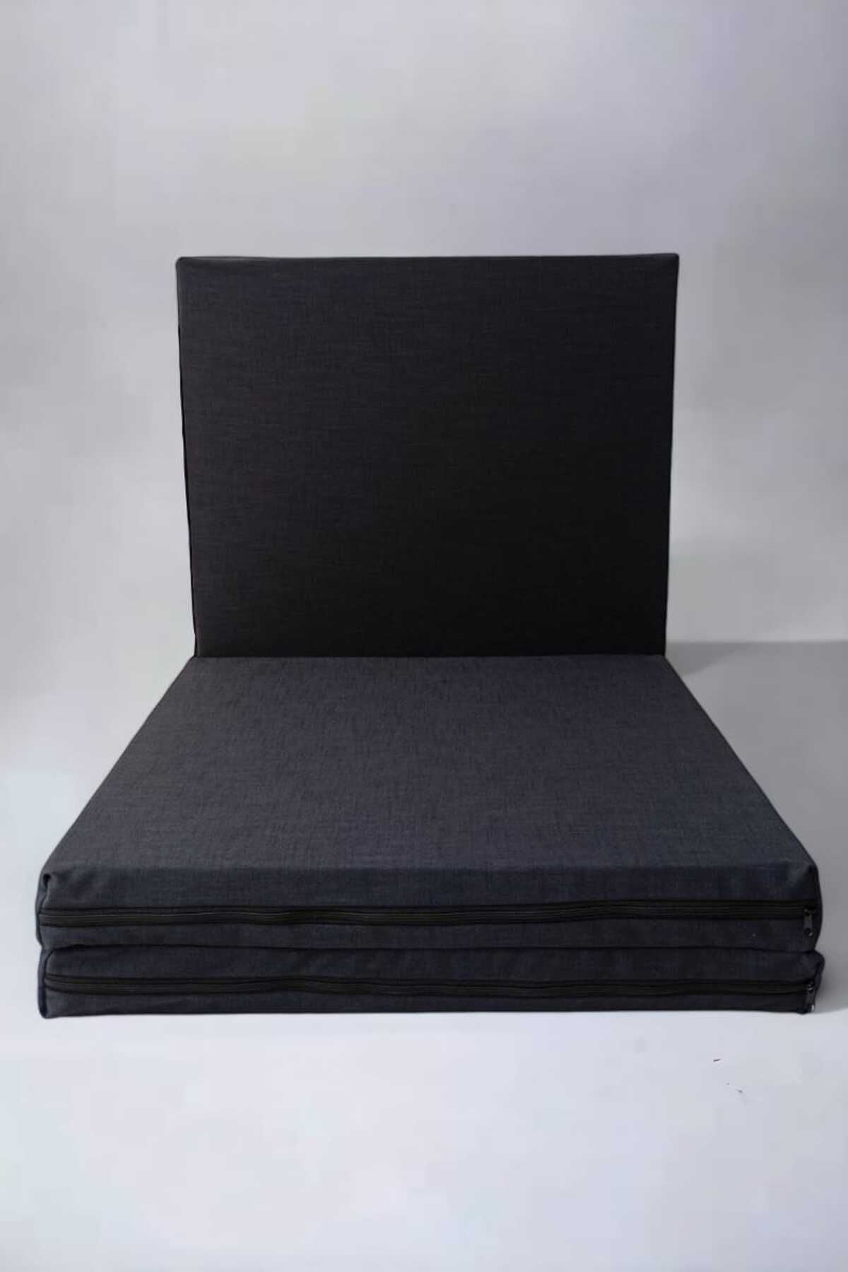 Folding Floor Mattress-Sponge Mattress-Guest Bed-Pillowcase-80x180x8 cm