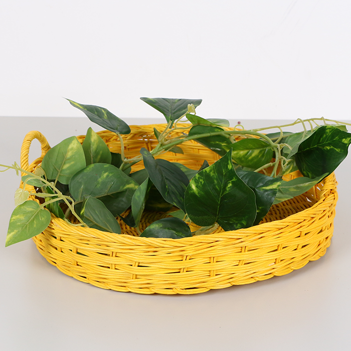 Rattan amarillo 35x 7/11 cm. Bandeja de ratán