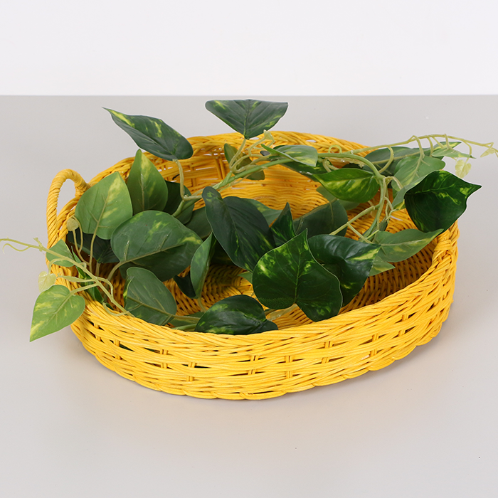 Rattan amarillo 35x 7/11 cm. Bandeja de ratán