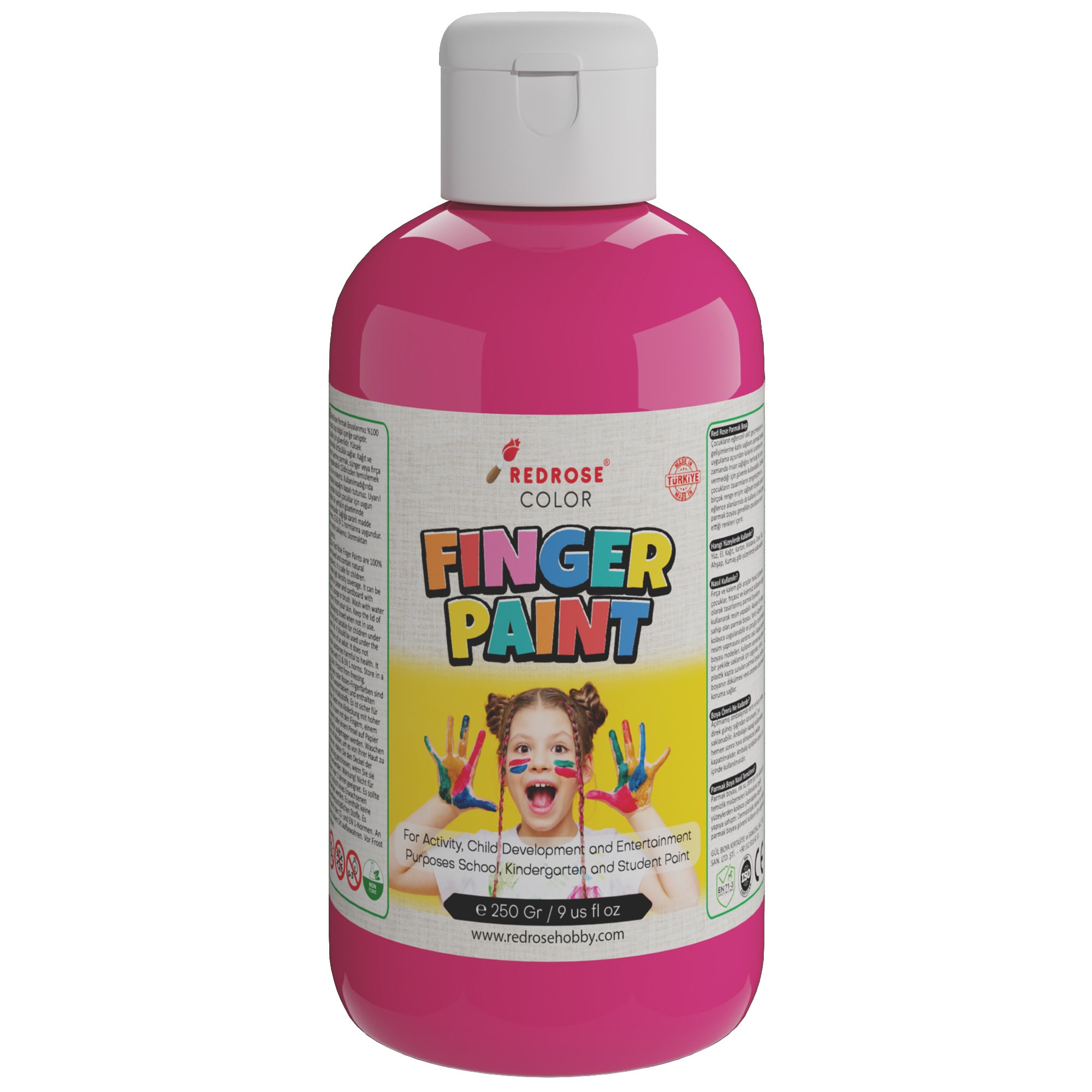 Rose rouge fuchsia doigt et visage peinture 250gr