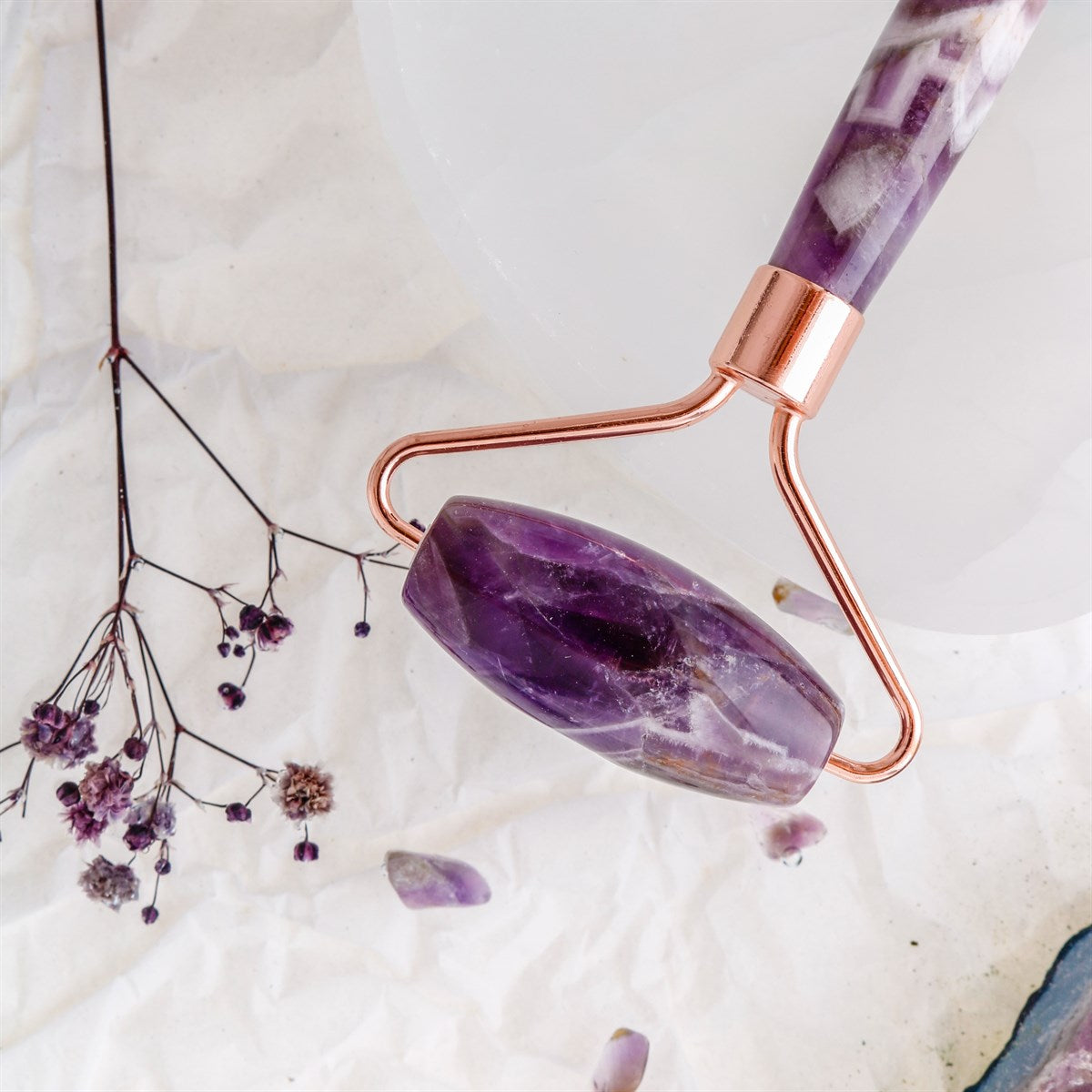 Amethyst Stone Roller Gesichtsmassagegeräte