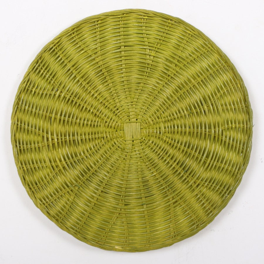 Passionflower Verde Color Rattan Decoración de pared y Supla 35 cm