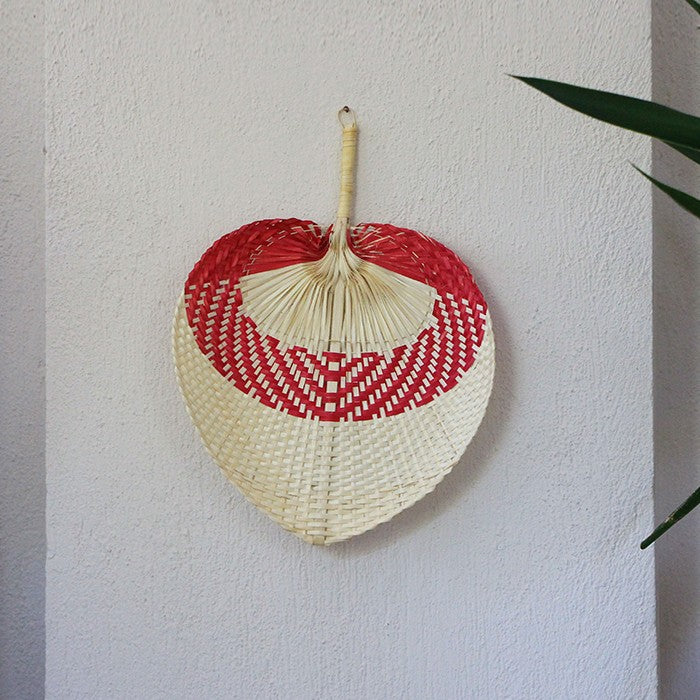 Bamboo Neon Red 30x3 8cm. ventilateur