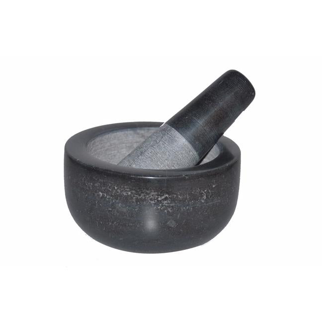 Porland Black Marble Mortar 9 Cm