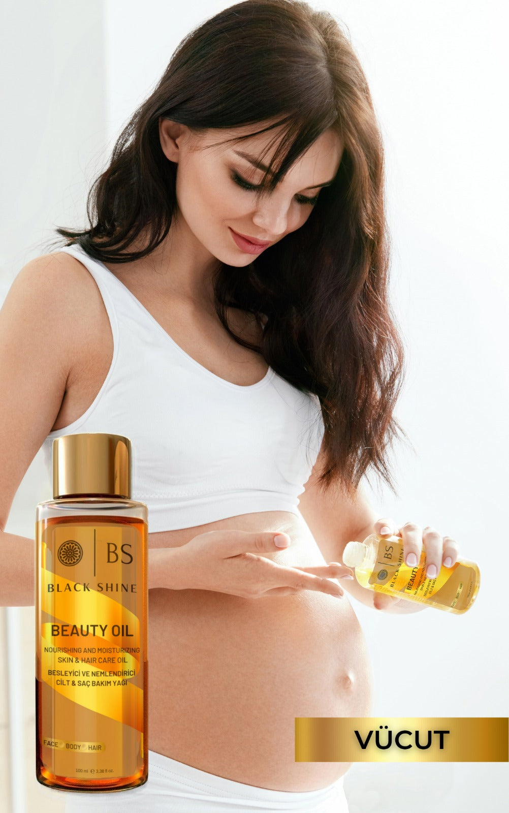 Black Shine Beauty Oil Moisturizer And Radiant Anti-Blemish And Stretch Mark Multi-Purpose Miraculous Care And Repair Oil 100ml