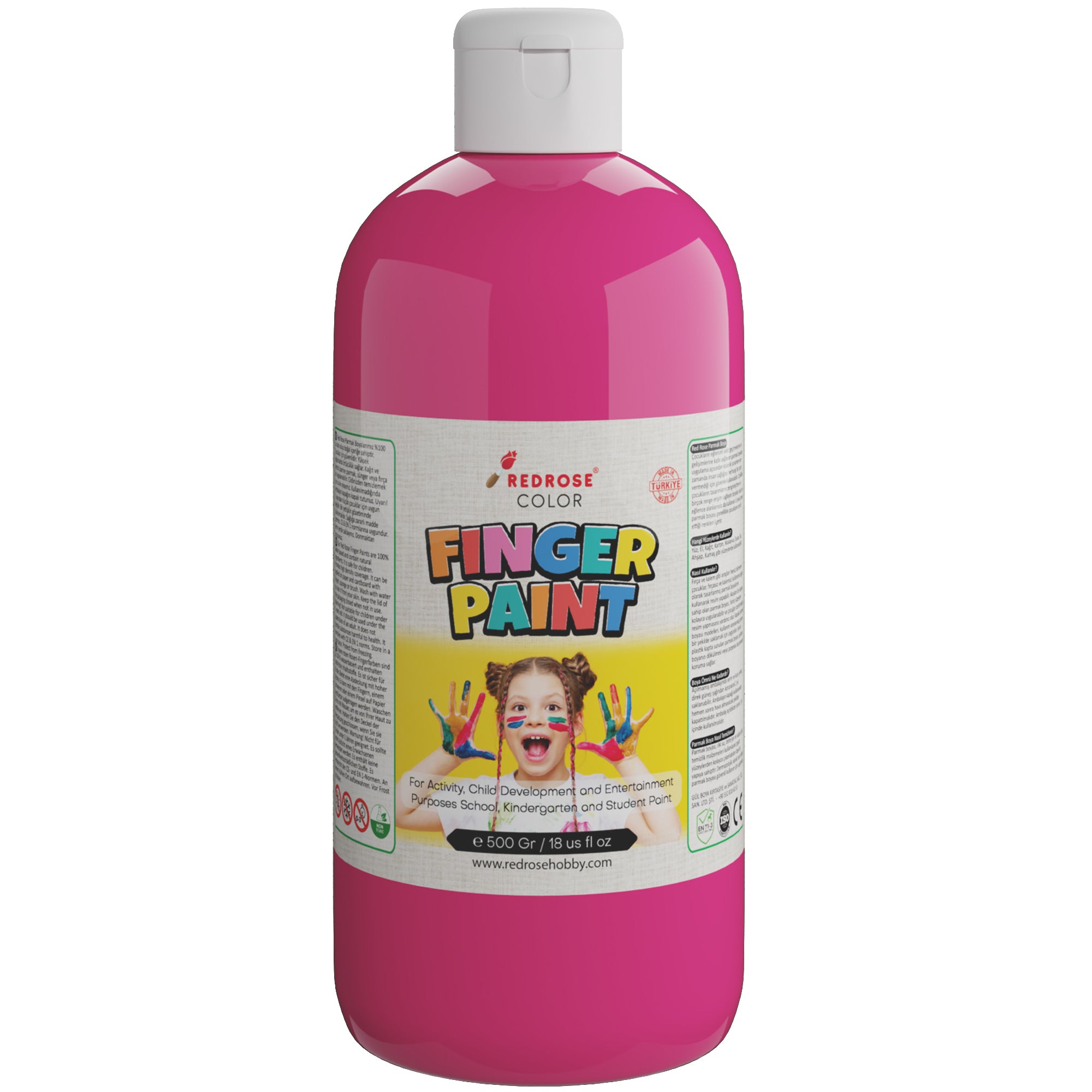 Rose rouge fuchsia doigt et visage peinture 500gr