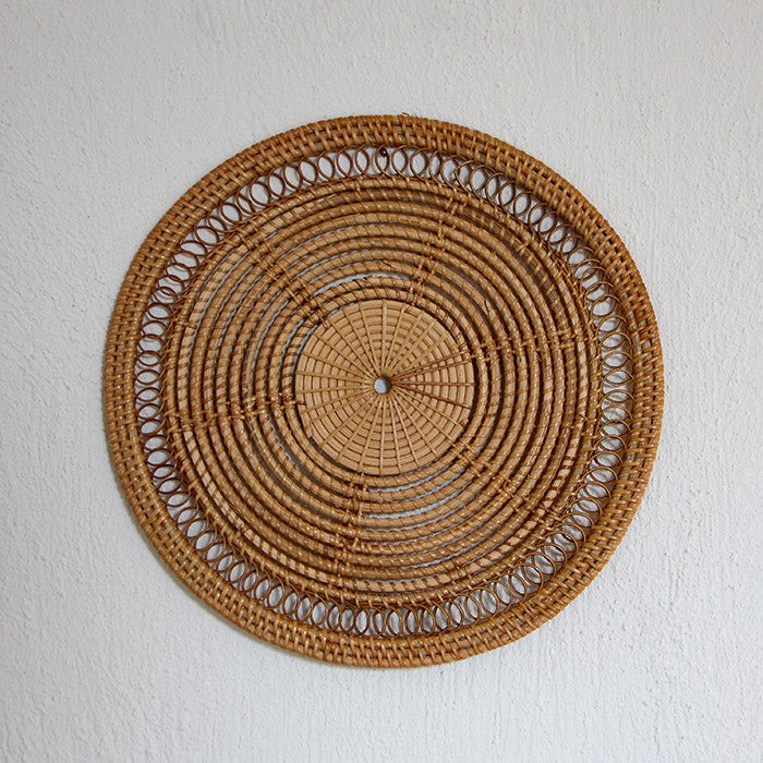 Işıl rattan supla y decoración de pared 35x35 cm.