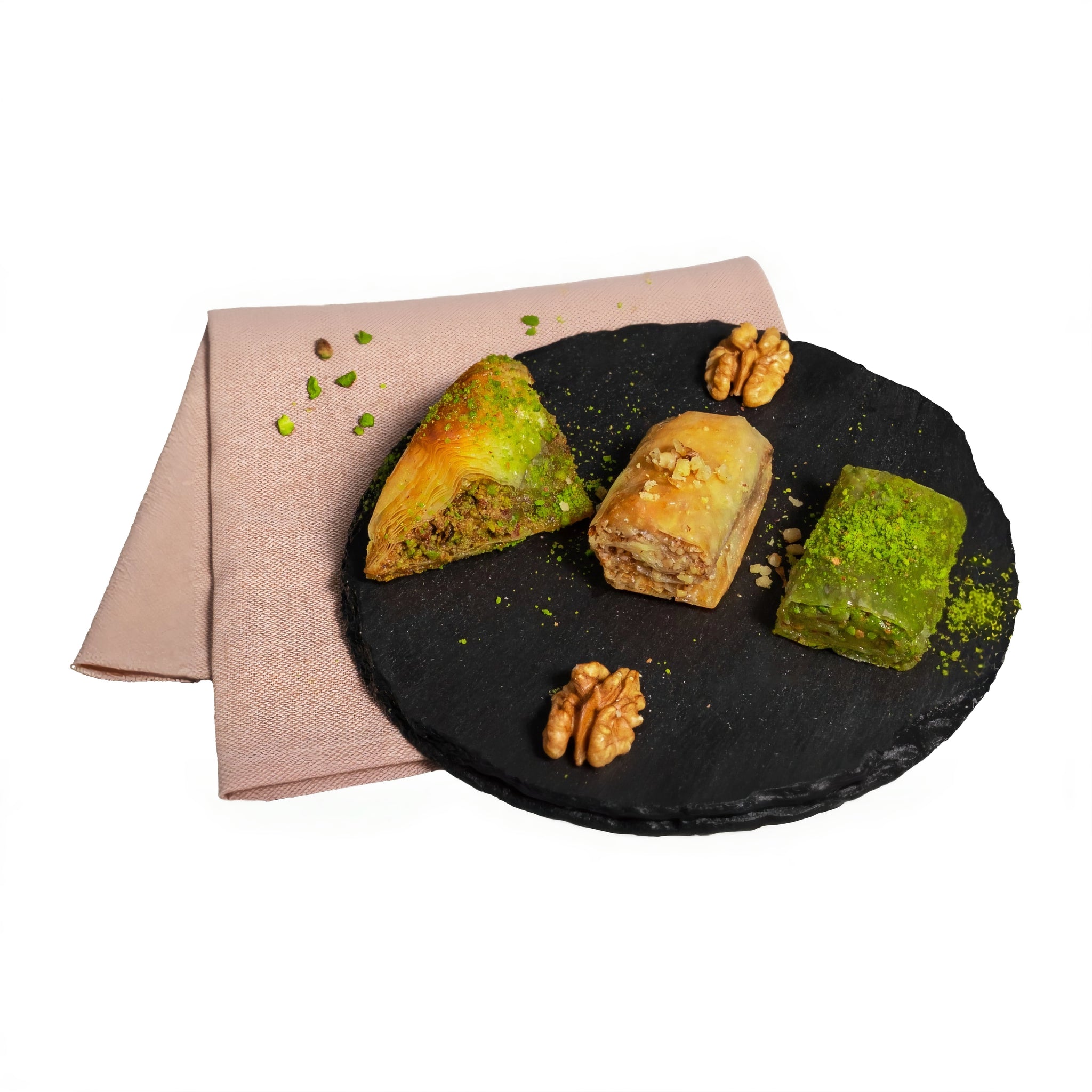 Şayan Creamy Mixed Baklava – Traditional Turkish Dessert With a Rich, Creamy Twist - 1000g (35.27 oz) - Exporgin | Türkiye Comes to You