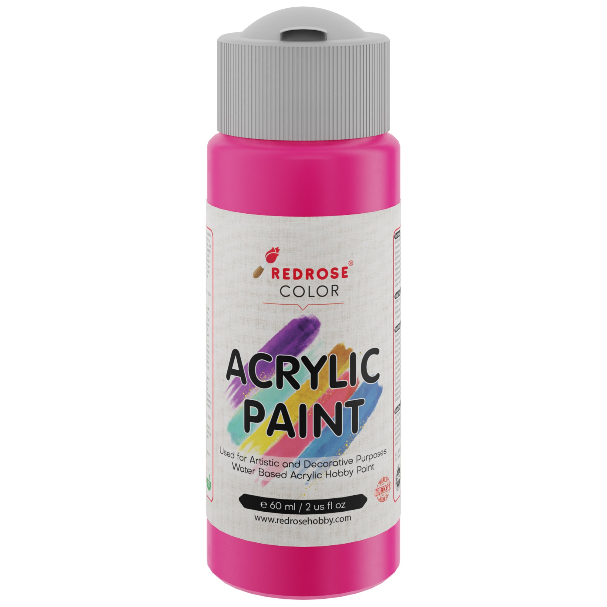 Pintura acrílica de rosa rosa roja 60ml