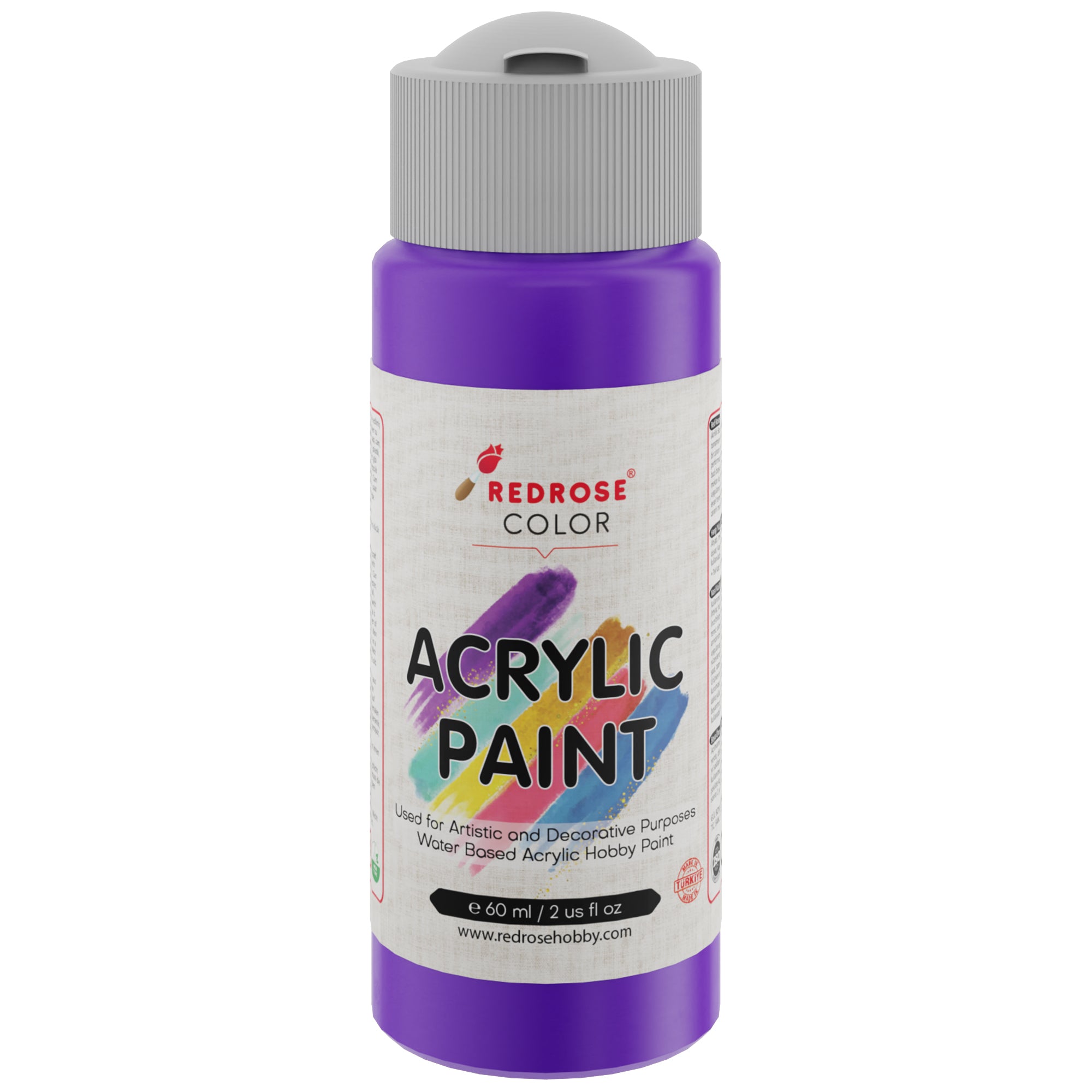 Peinture acrylique pourpre rouge rose 60 ml