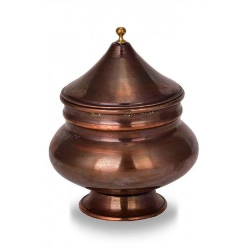 Turna Copper Rumelia Sugar Bowl Flat Oxyde Turna5763-3