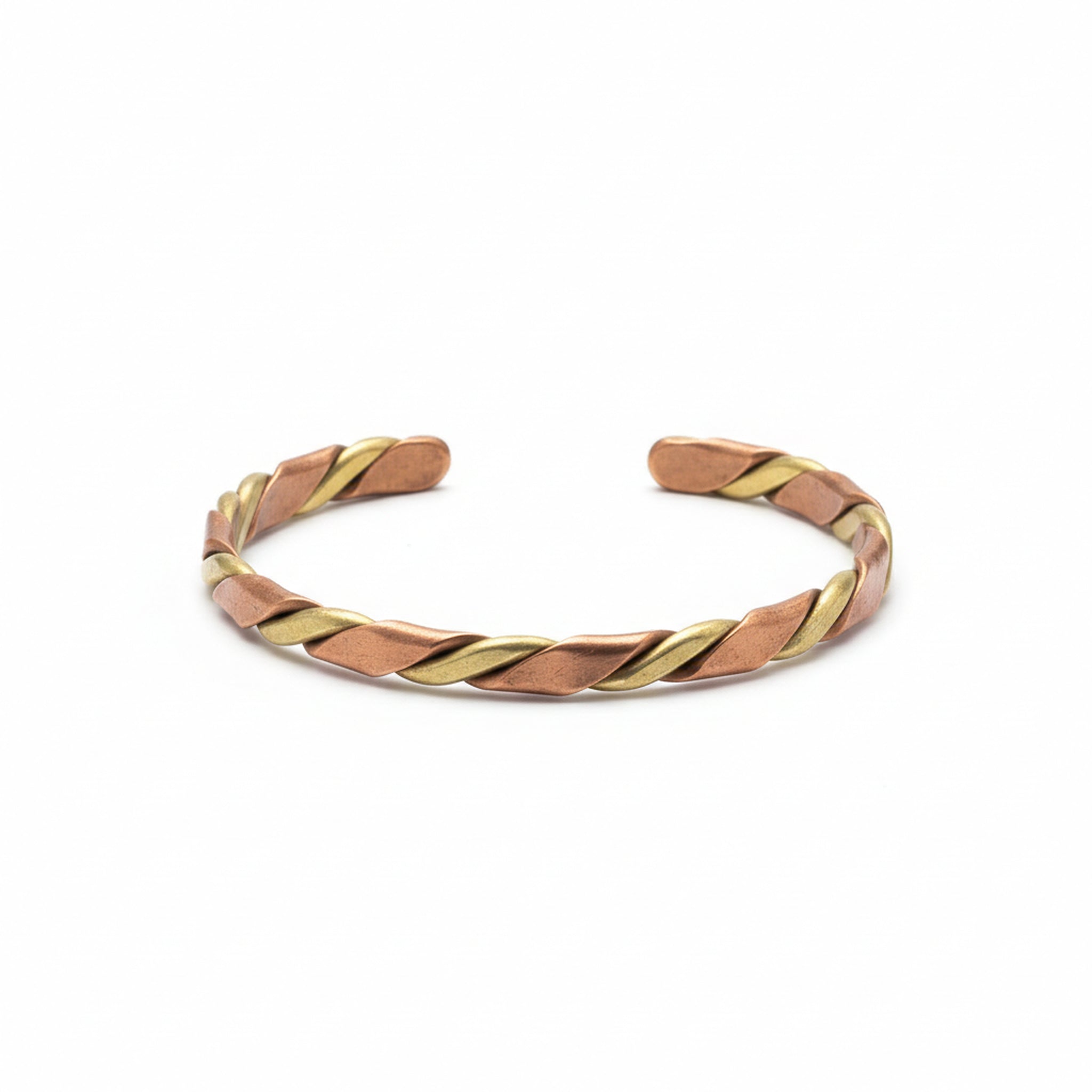 Bakırzen Pure Copper & Brass Wrapped Bracelet – Unisex