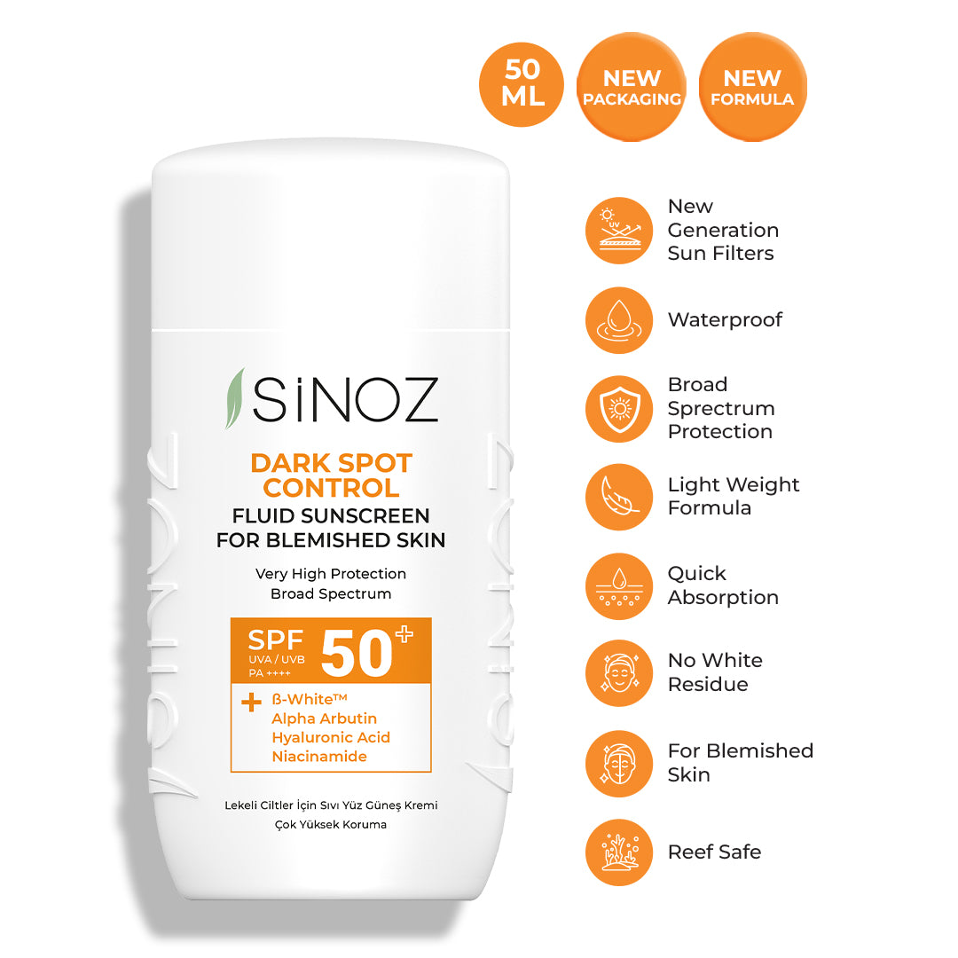 Sinoz Dark Spot Control Fluid Sunscreen SPF50+ / PA++++