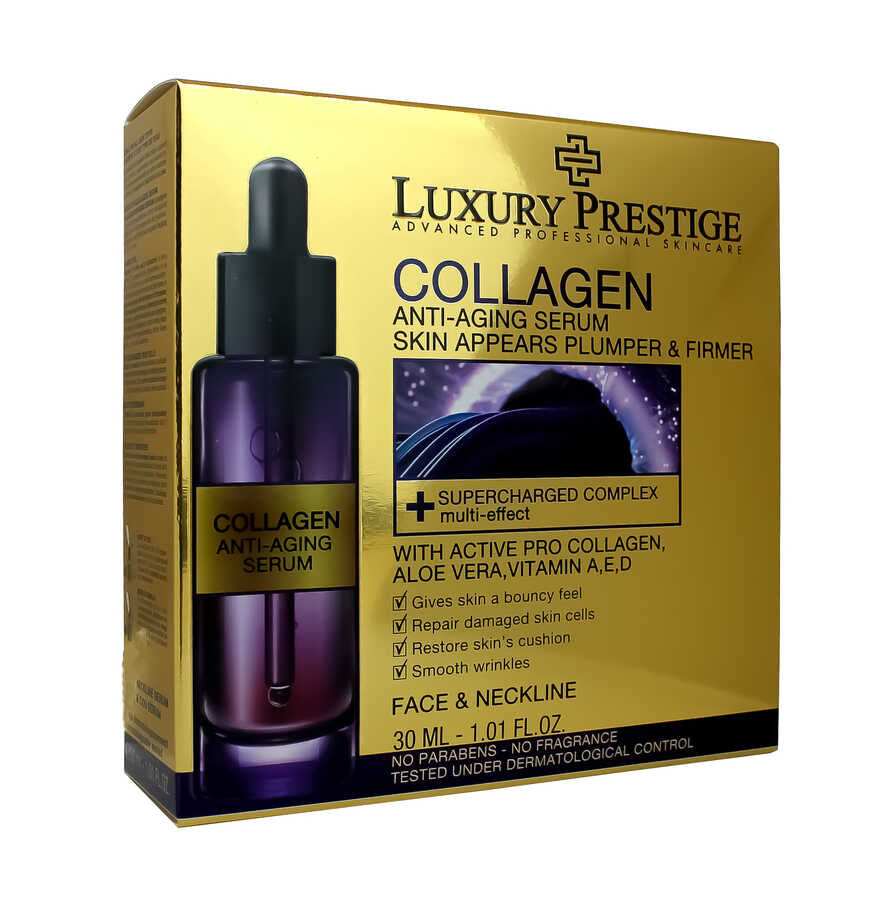 Revitalisiere deine Haut mit Luxus -Prestige -Kollagen -Gesicht und Nackenserum - 30 ml