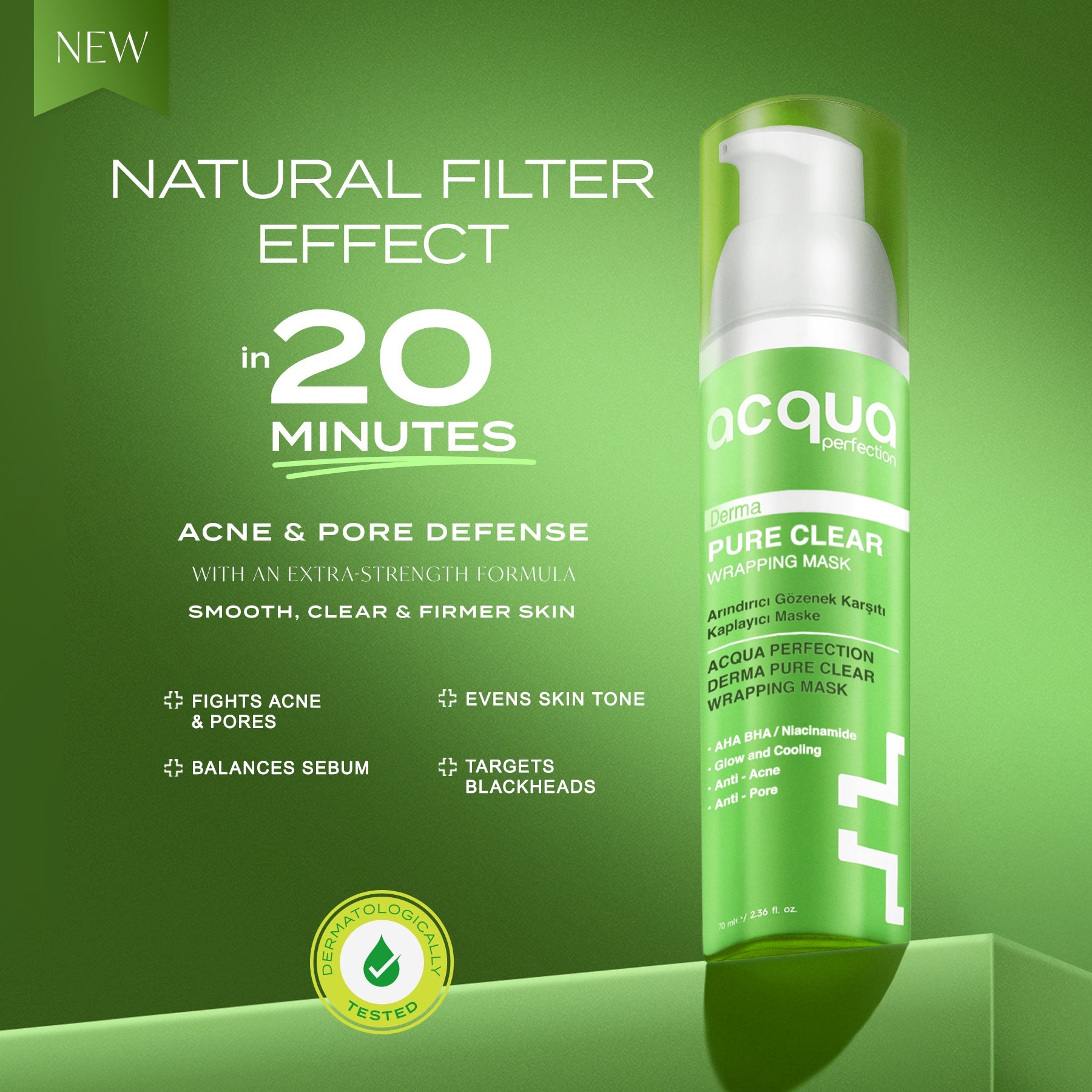 Acqua Perfection Derma Pure Clear Wrapping Mask 70 ml - Exporgin | Türkiye Comes to You