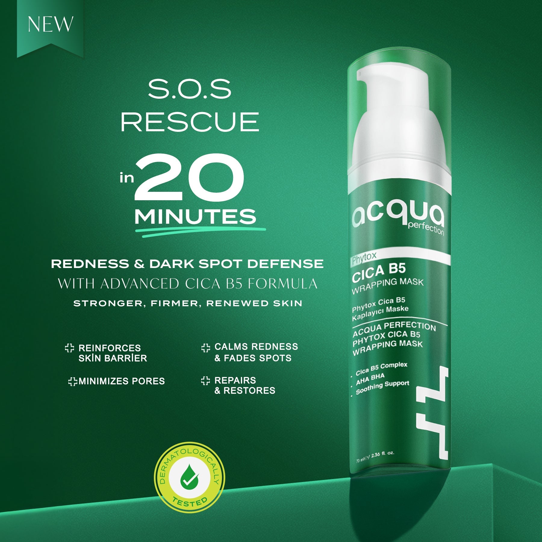 Acqua Perfection Phytox Cica B5 Wrapping Mask 70 ML - Exporgin | Türkiye Comes to You