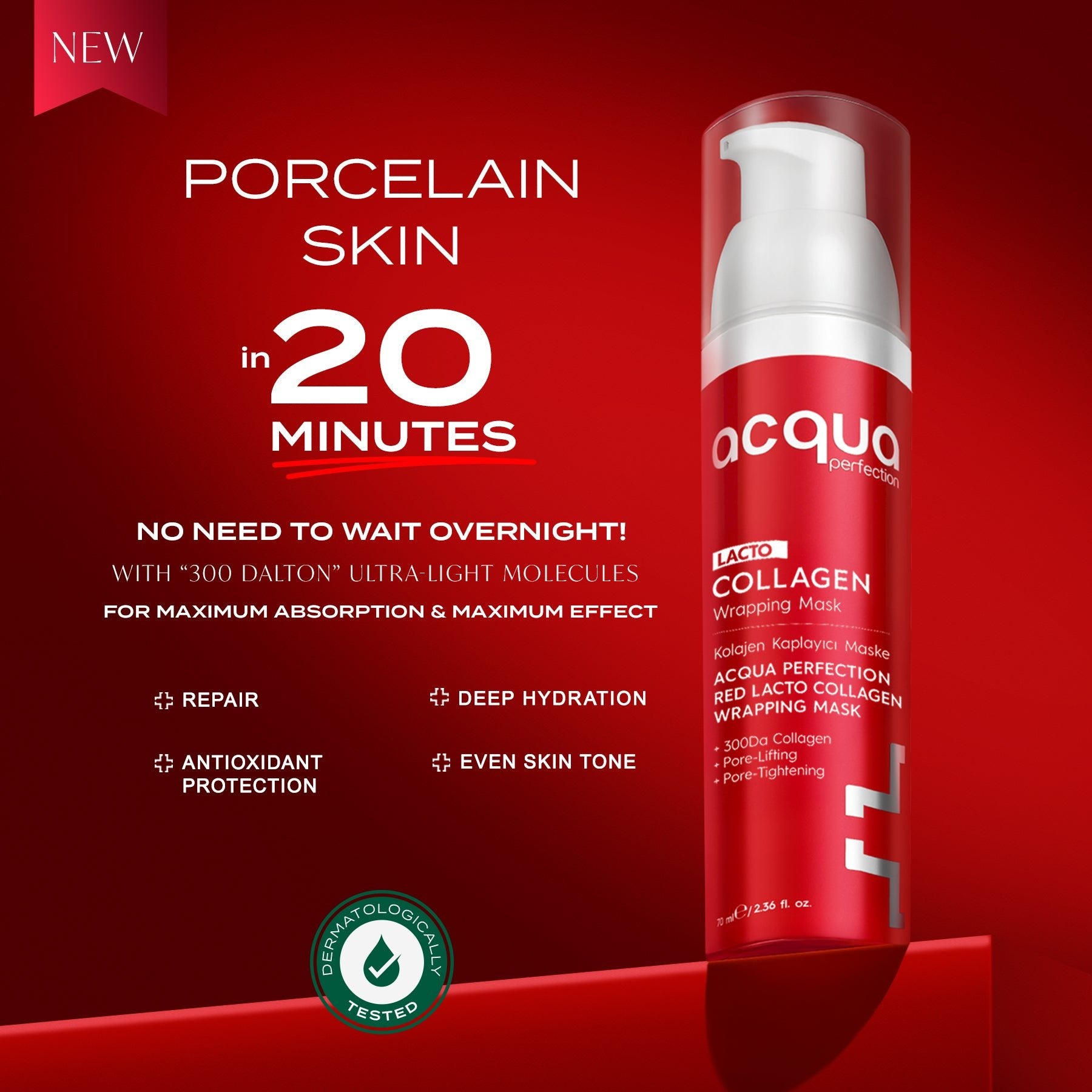 Acqua Perfection Red Lacto Collagen Wrapping Mask 70 ML - Exporgin | Türkiye Comes to You