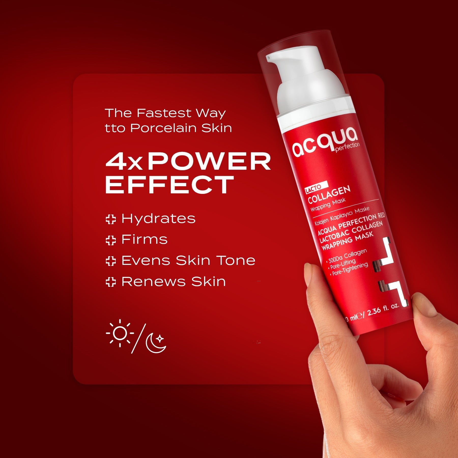 Acqua Perfection Red Lacto Collagen Wrapping Mask 70 ML - Exporgin | Türkiye Comes to You