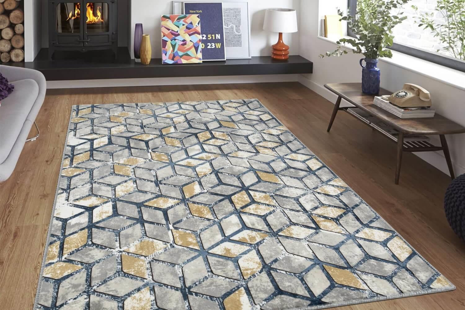 Aksu Alfombra de piso sin deslizamiento 120x180 Vitra