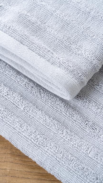 Alegra 100% Natural Cotton Hand / Face Towel 50x90 cm Grigio