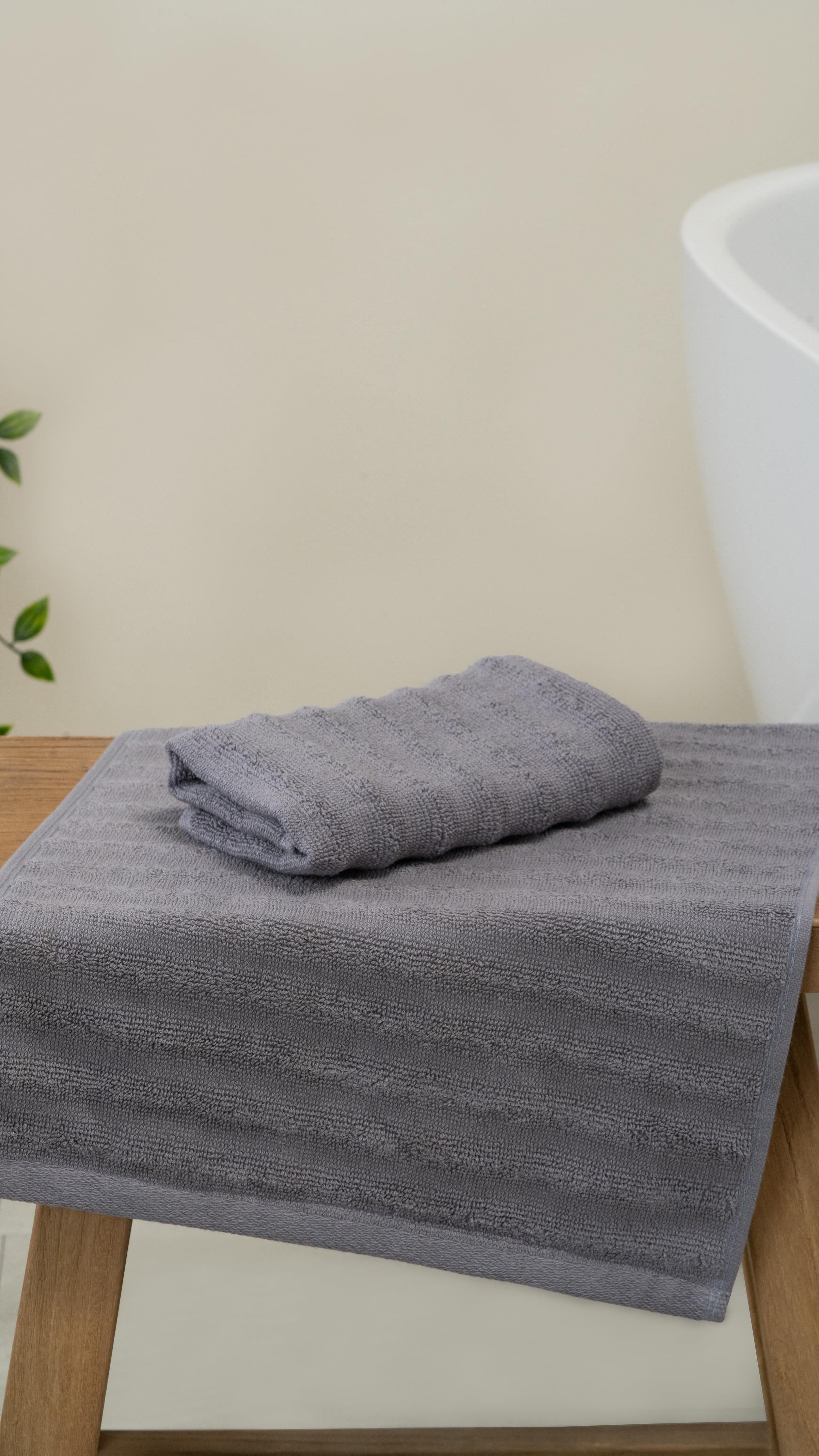 Alegra 100% Natural Cotton Ospite Bagno / Asciugamano da cucina - 30x50 cm Antracite