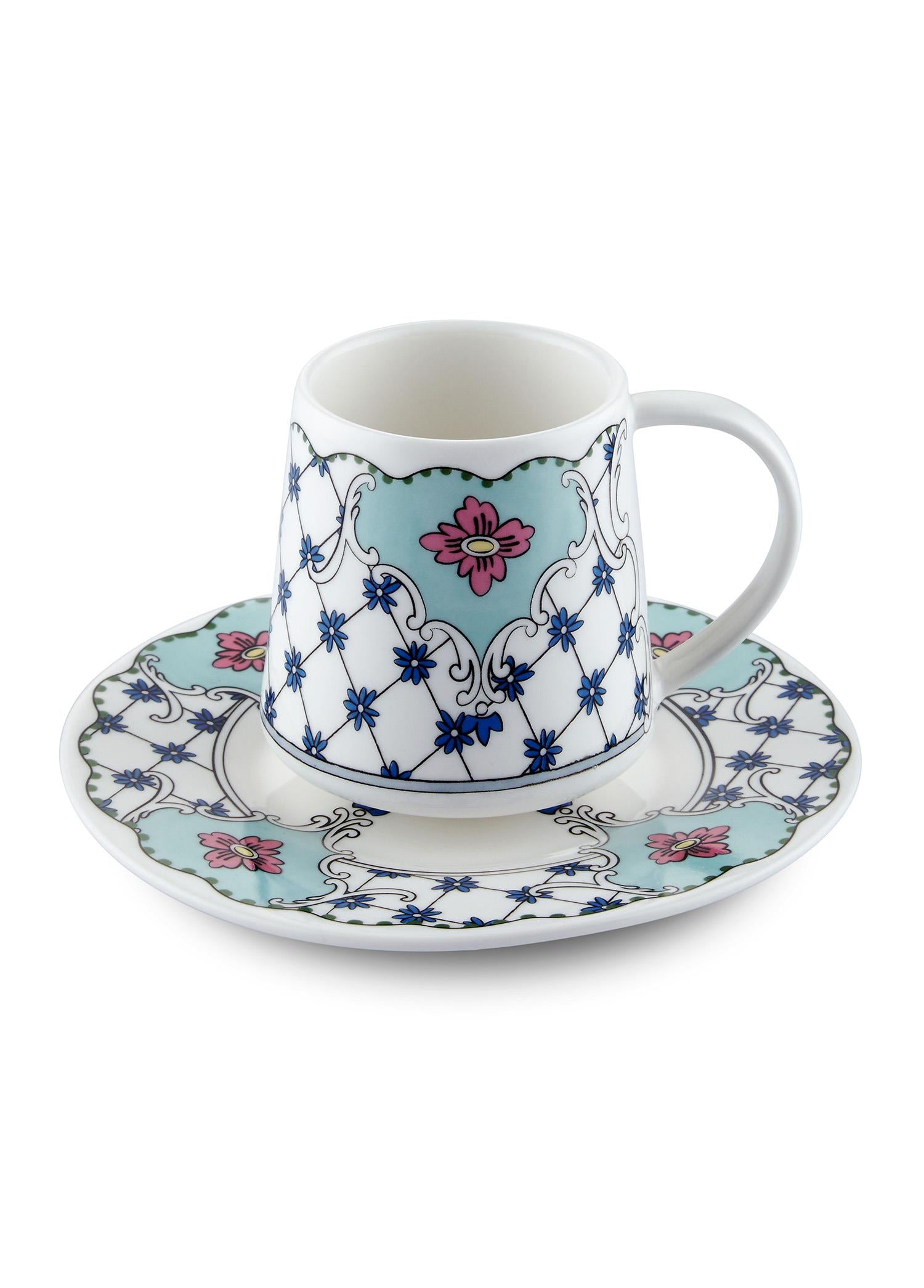 Amore Blue Turkish Coffee Cup Single 100 cc