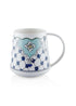 Amore Blue Porcelain Mug KPA0259 340 cc - Exporgin - Global Shopping Site