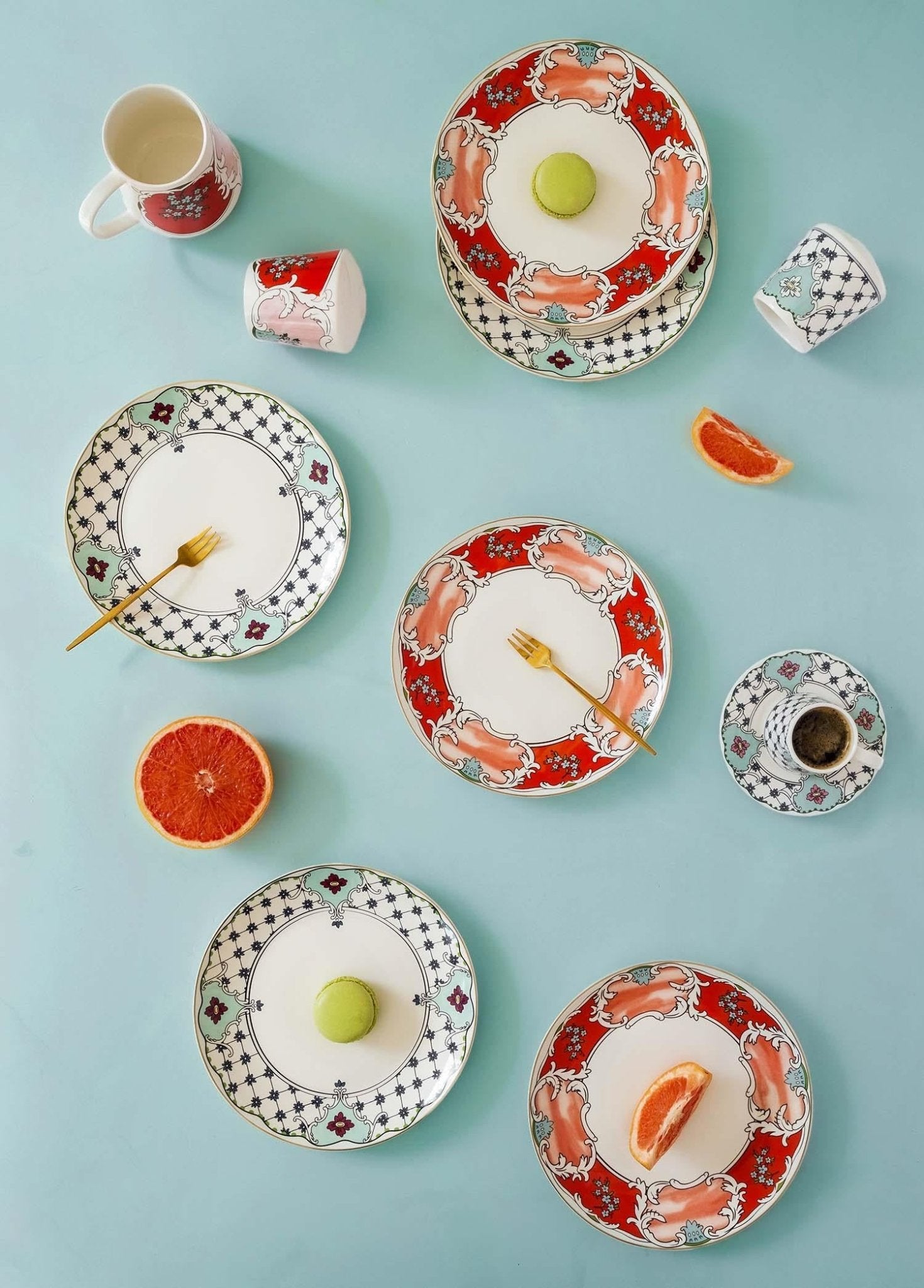 Amore Cake Plate for 6 People - Exporgin - Global Shopping Site