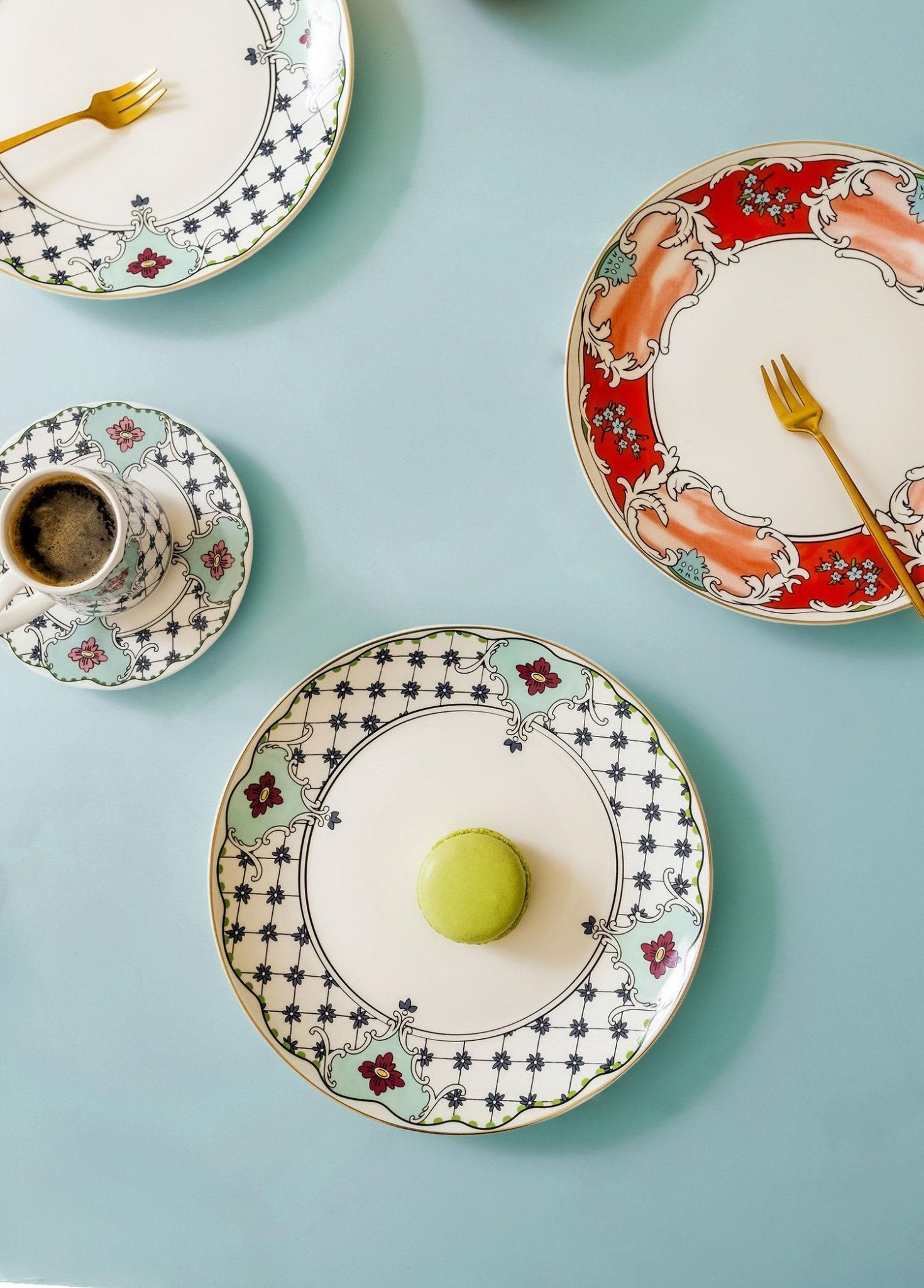 Amore Cake Plate for 6 People - Exporgin - Global Shopping Site