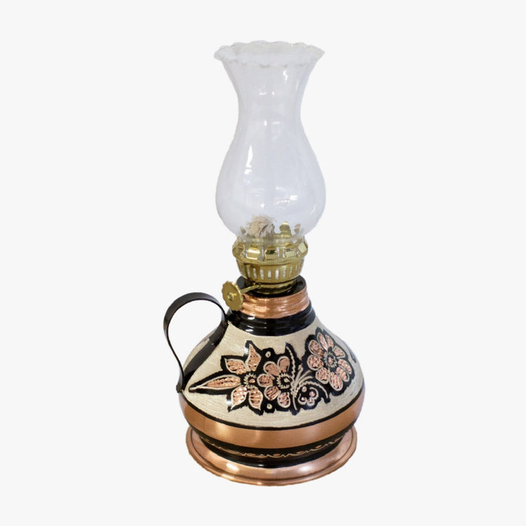 Asil Bakır Hand - Carved Copper Gas Lamp 12 cm - Exporgin | Global Shopping Site