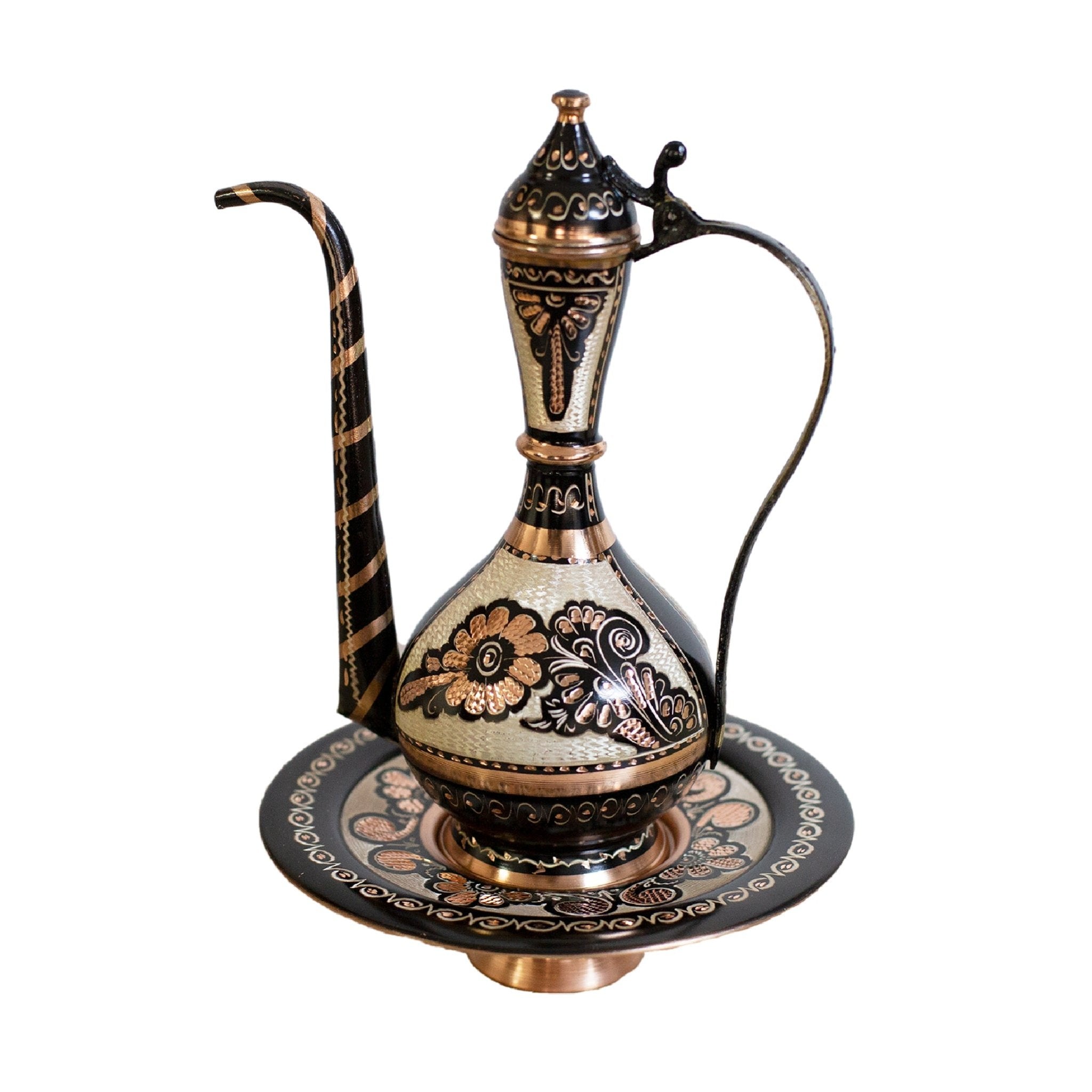 Asil Bakır Hand - Carved Ottoman Copper Ewer 29 cm - Exporgin | Global Shopping Site