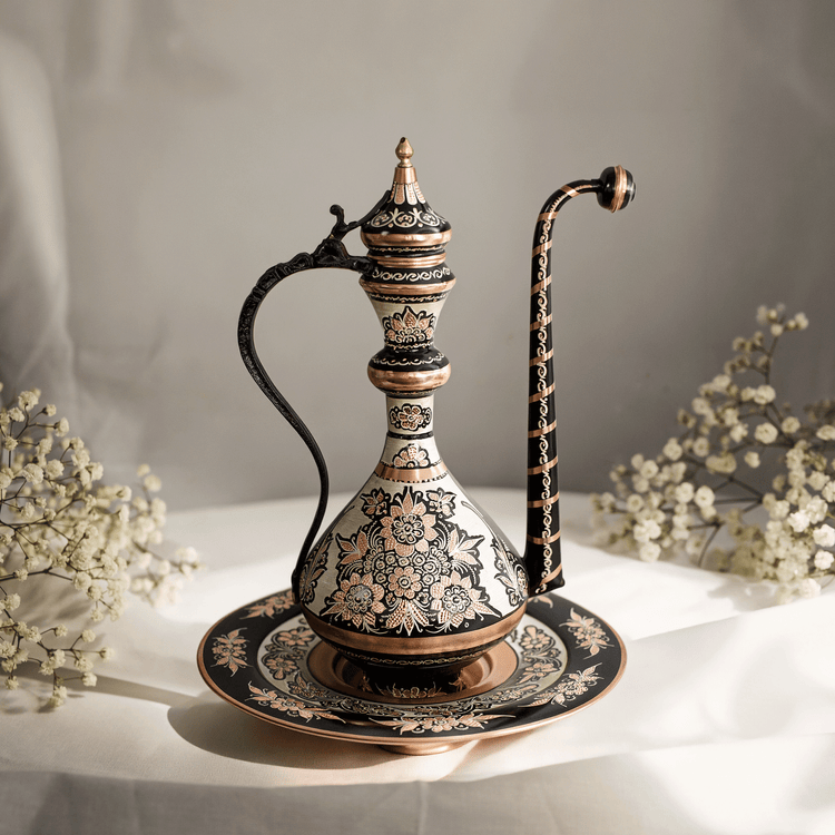 Asil Bakır Hand - Carved Sultan Copper Ewer 58 cm - Exporgin | Global Shopping Site