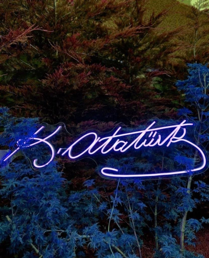 Ataturk Signature Neon LED Sign Accensione decorativa