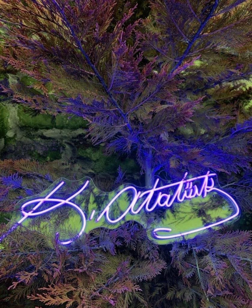 Ataturk Signature Neon LED Sign Accensione decorativa