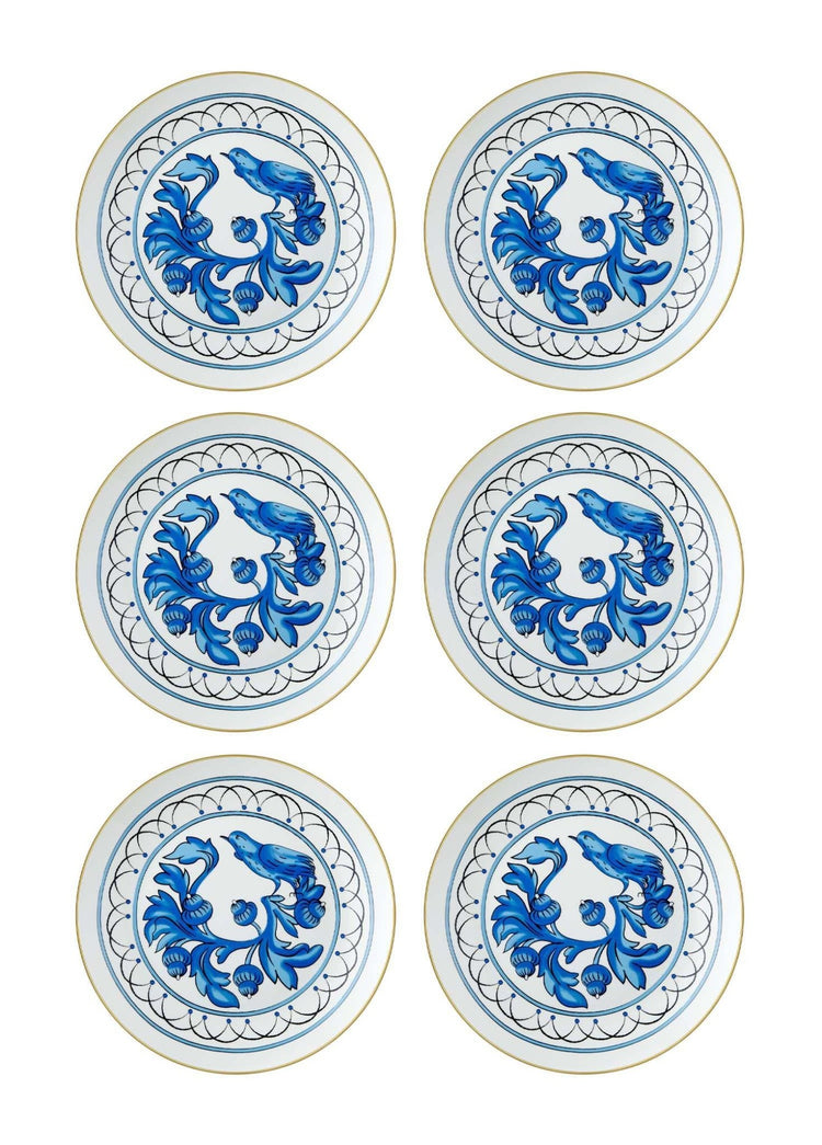 Azul Cake Plate for 6 People - Exporgin | Türkiye Comes to You