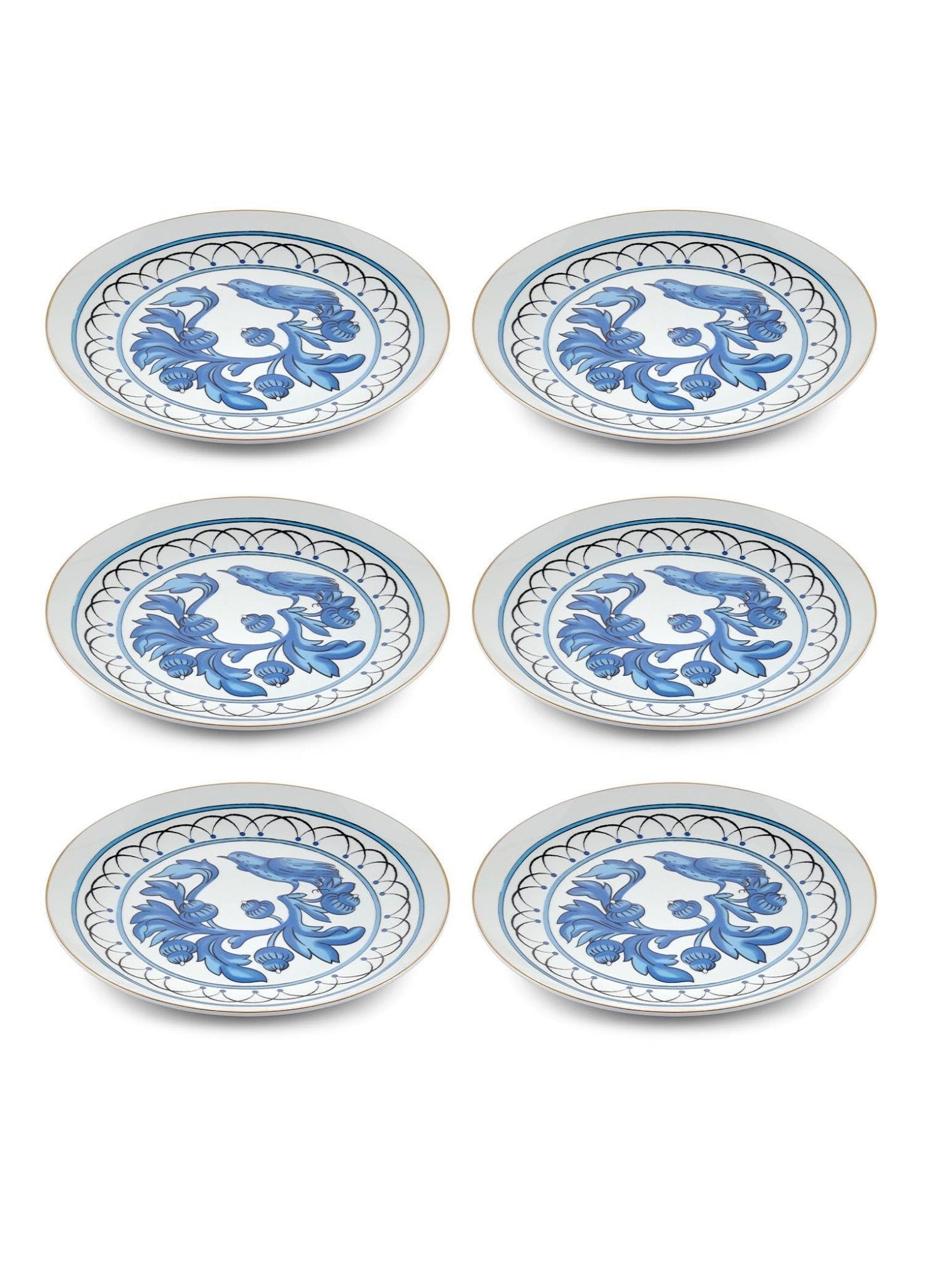 Azul Cake Plate for 6 People - Exporgin | Türkiye Comes to You