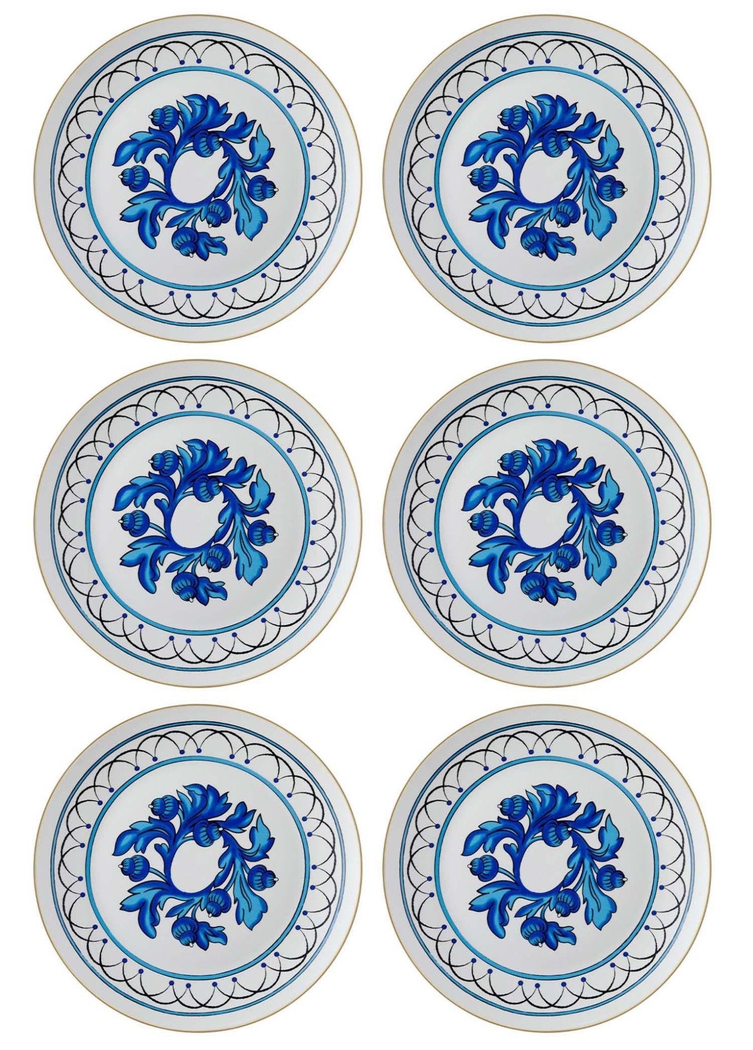 Azul Serving Plate for 6 People - Exporgin | Türkiye Comes to You
