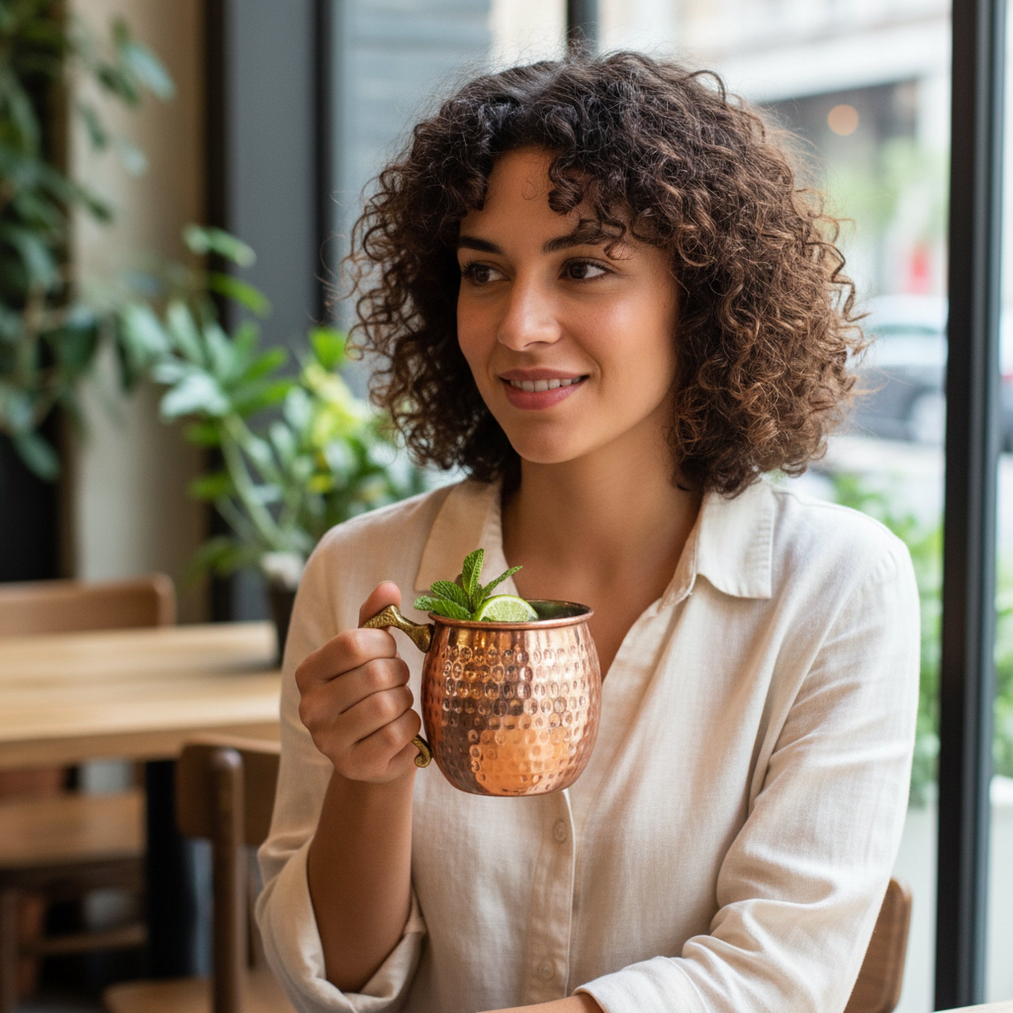 Bakırzen Black Copper Mug 300ml (10.14 fl oz) - Exporgin | Türkiye Comes to You