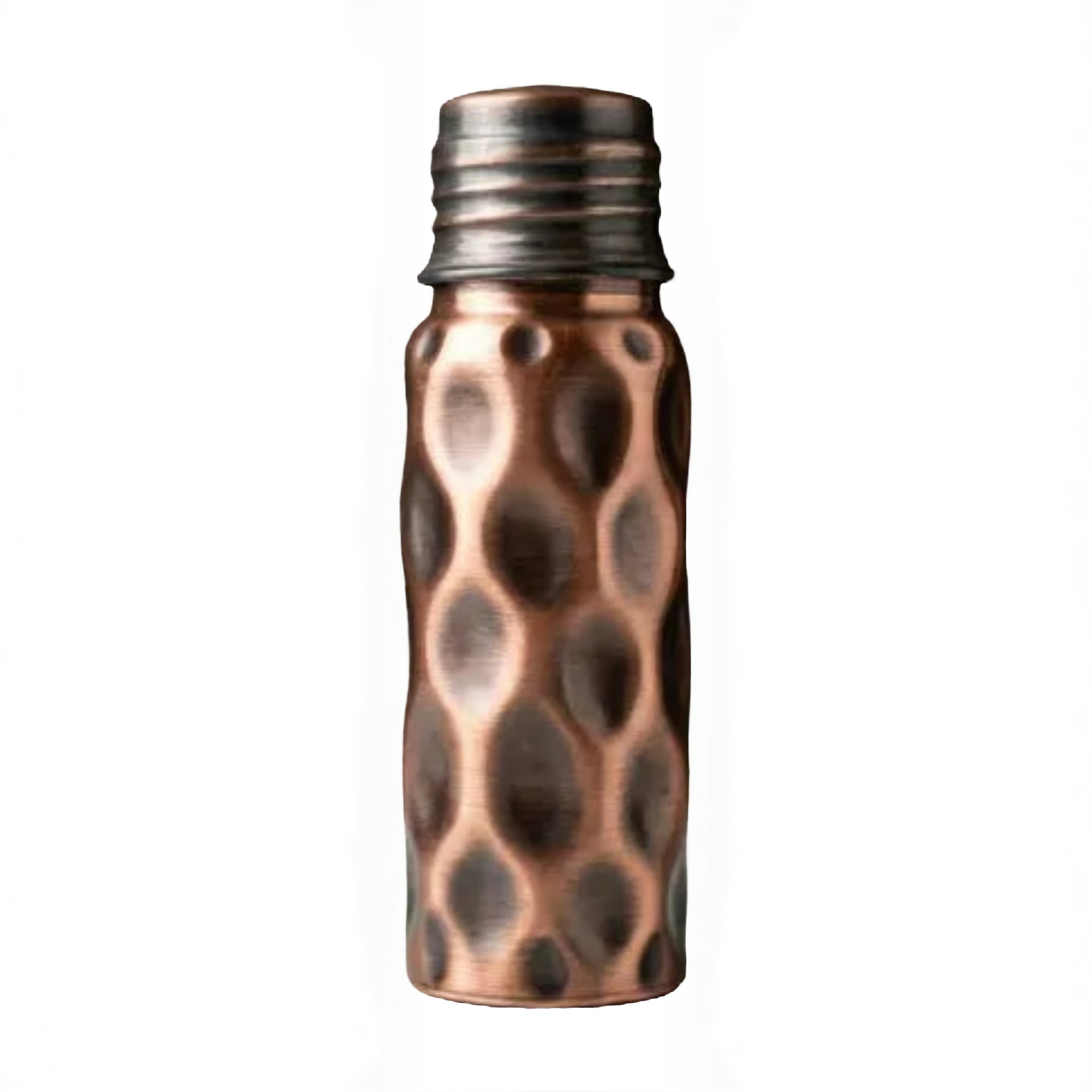 Bakırzen Black Hammered Copper Water Bottle 550ml (18.59 fl oz) - Exporgin | Türkiye Comes to You