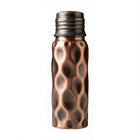 Bakırzen Black Hammered Copper Water Bottle 550ml (18.59 fl oz) - Exporgin | Türkiye Comes to You