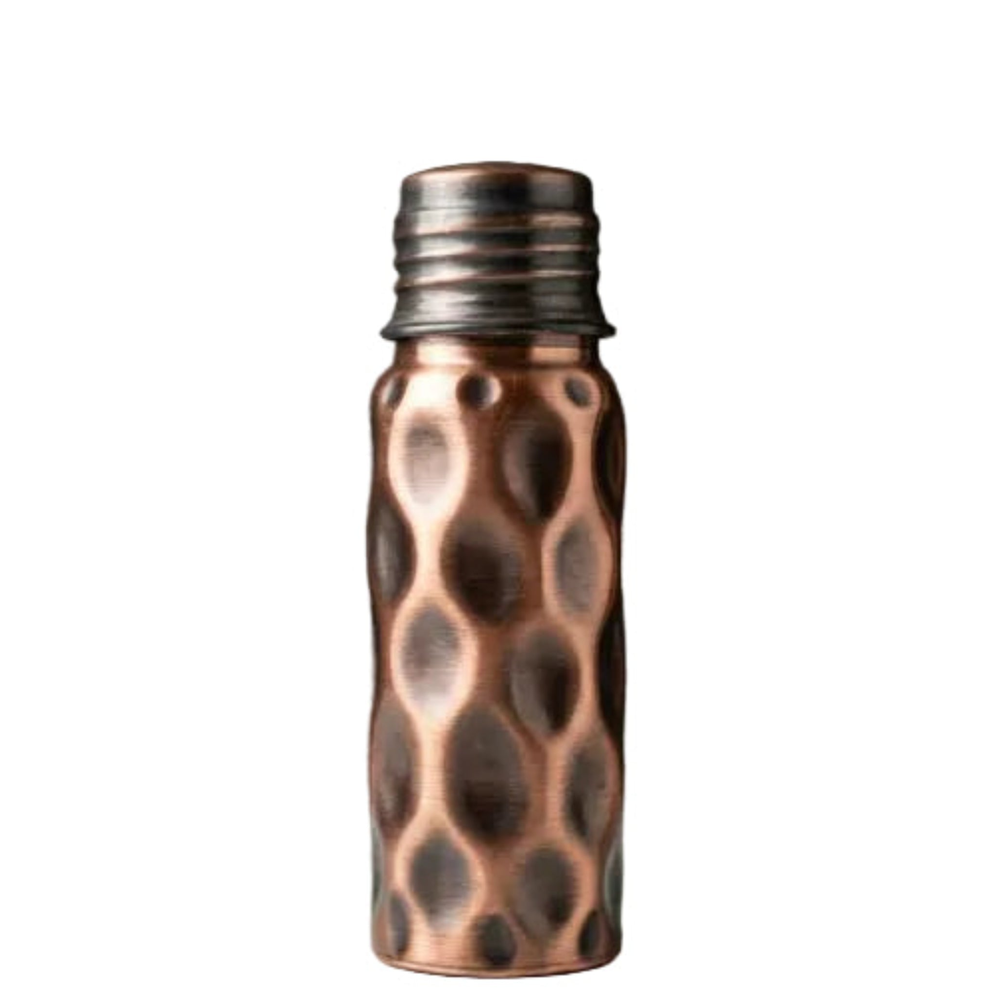 Bakırzen Black Hammered Copper Water Bottle 550ml (18.59 fl oz) - Exporgin | Türkiye Comes to You